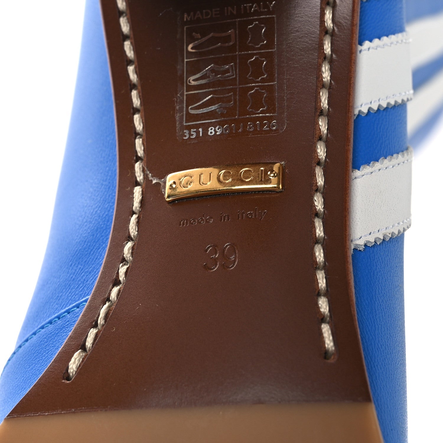 Gucci X ADIDAS Calfskin Elizabeth Knee Boots 39 Blue