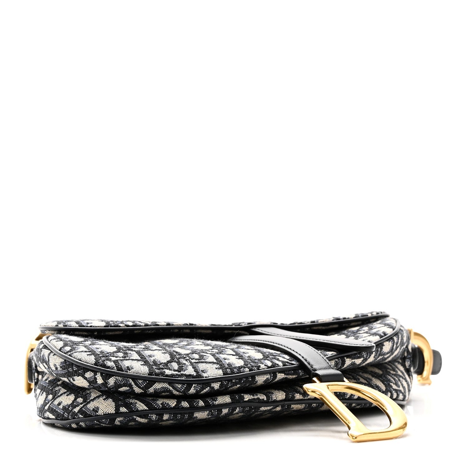 Christian Dior Oblique Saddle Bag Blue