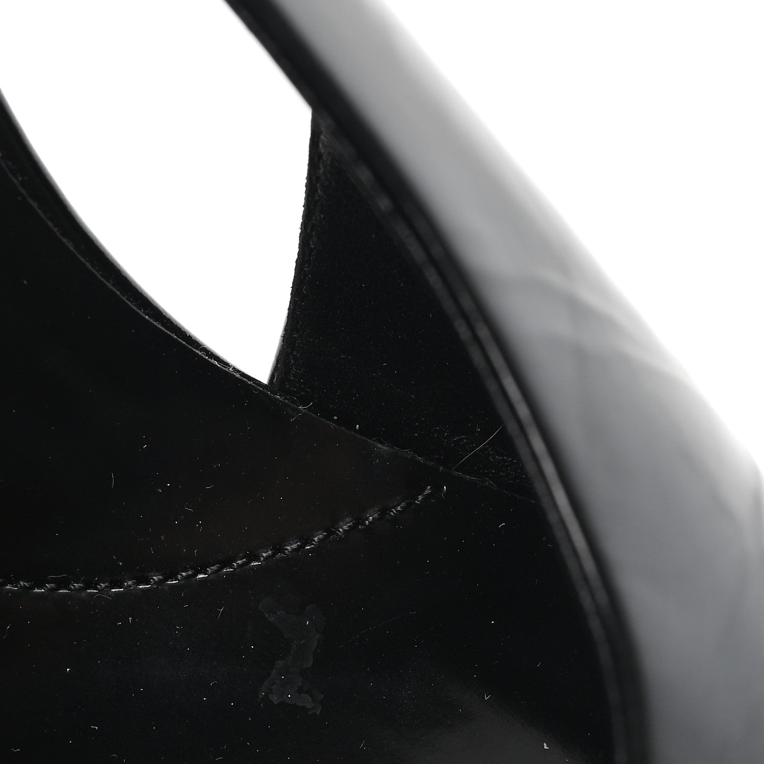 Prada Patent Calfskin Square Toe 85mm Slingback Pumps 38 Black