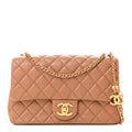 Chanel Lambskin Quilted Small CC Crush Flap Brown