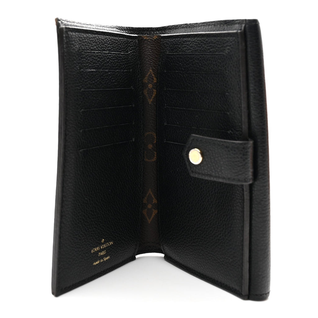 Louis Vuitton Monogram Pallas Compact Wallet Black