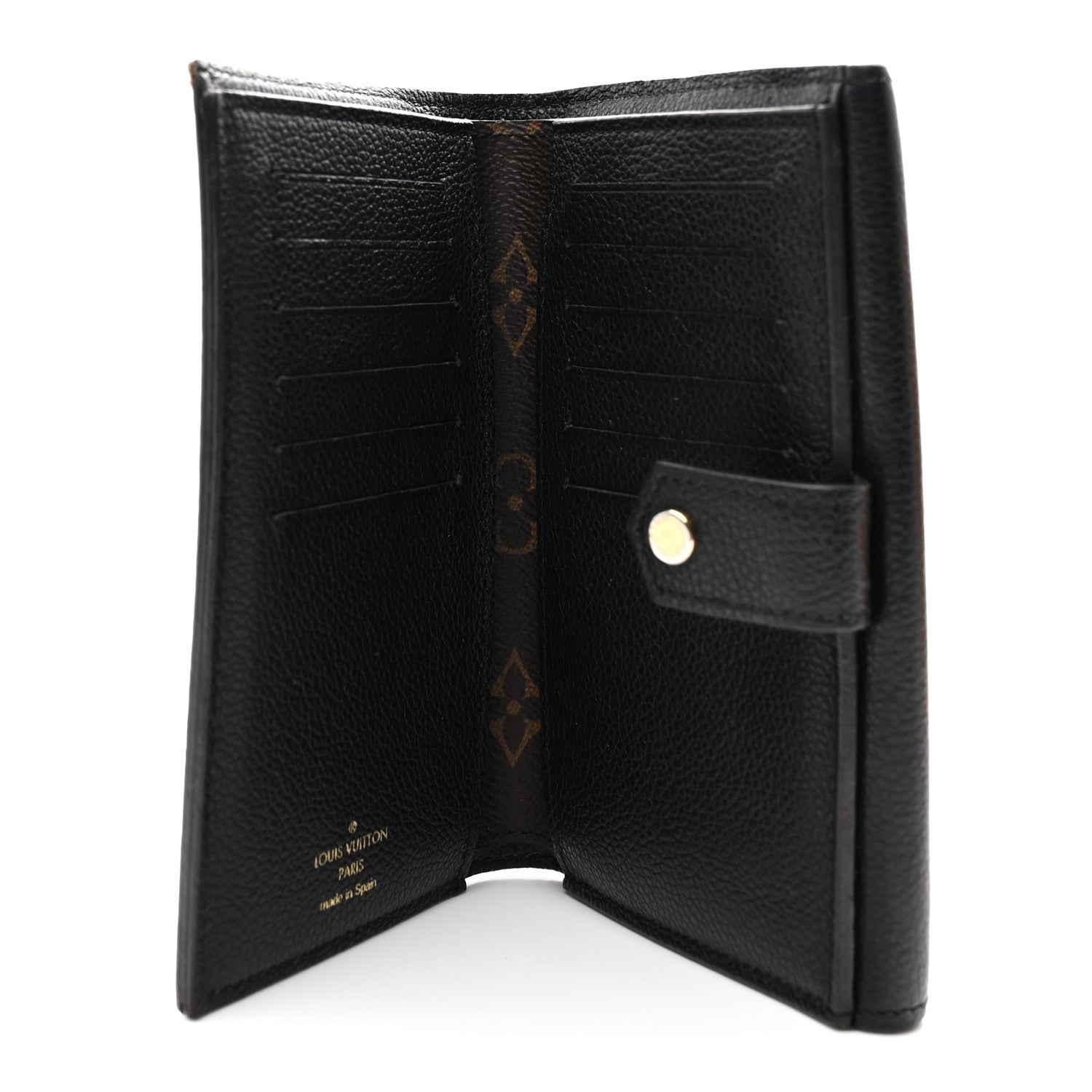 Louis Vuitton Monogram Pallas Compact Wallet Black