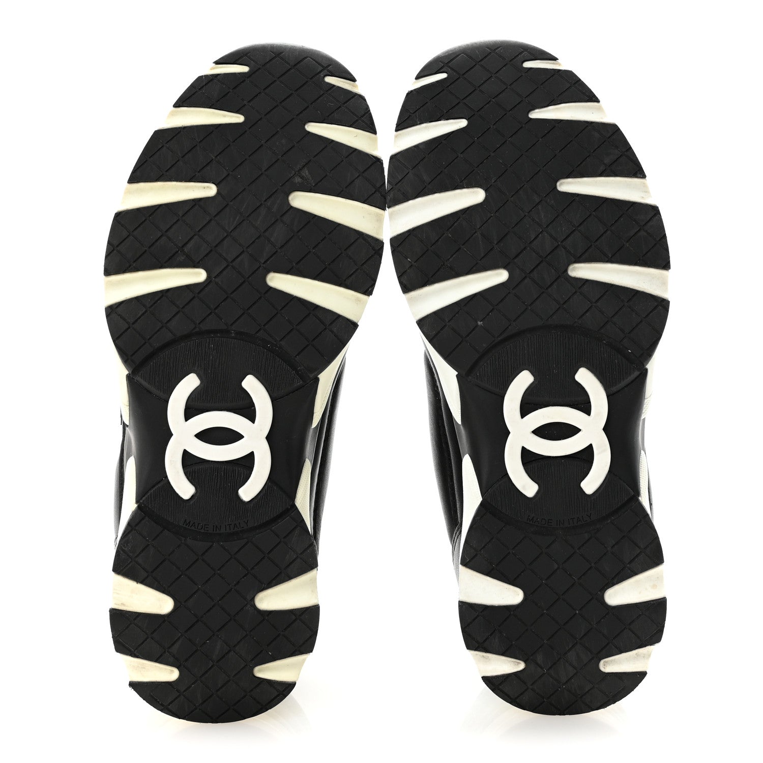 Calfskin CC Sneakers 36 Black