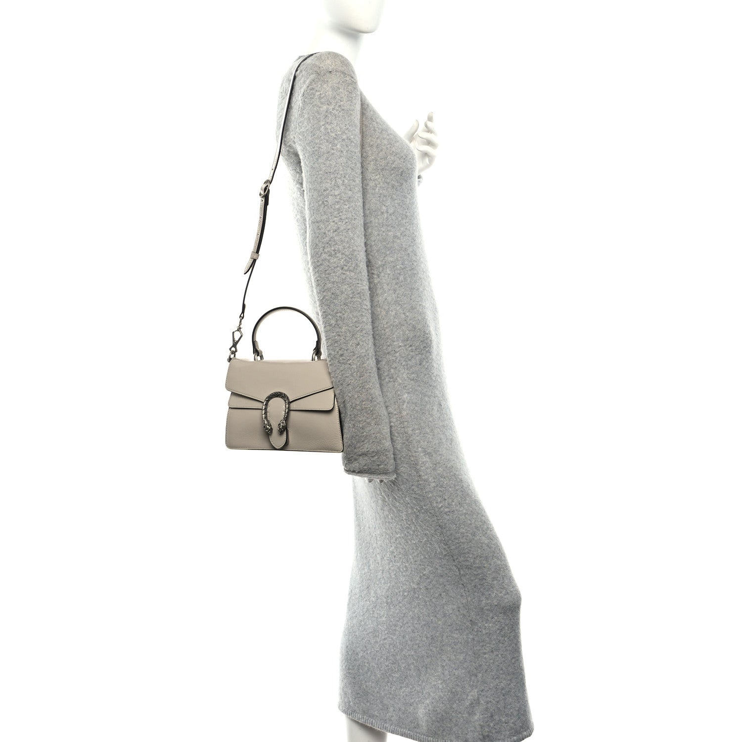Gucci Crinkled Patent Small Dionysus Top Handle Bag Sphinx