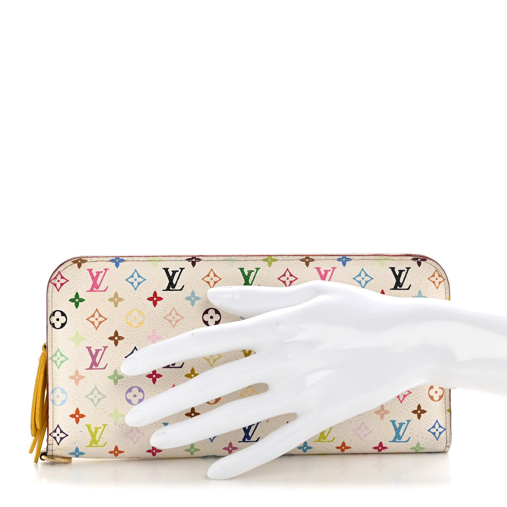 Louis Vuitton Monogram Multicolor Insolite Wallet White Citron