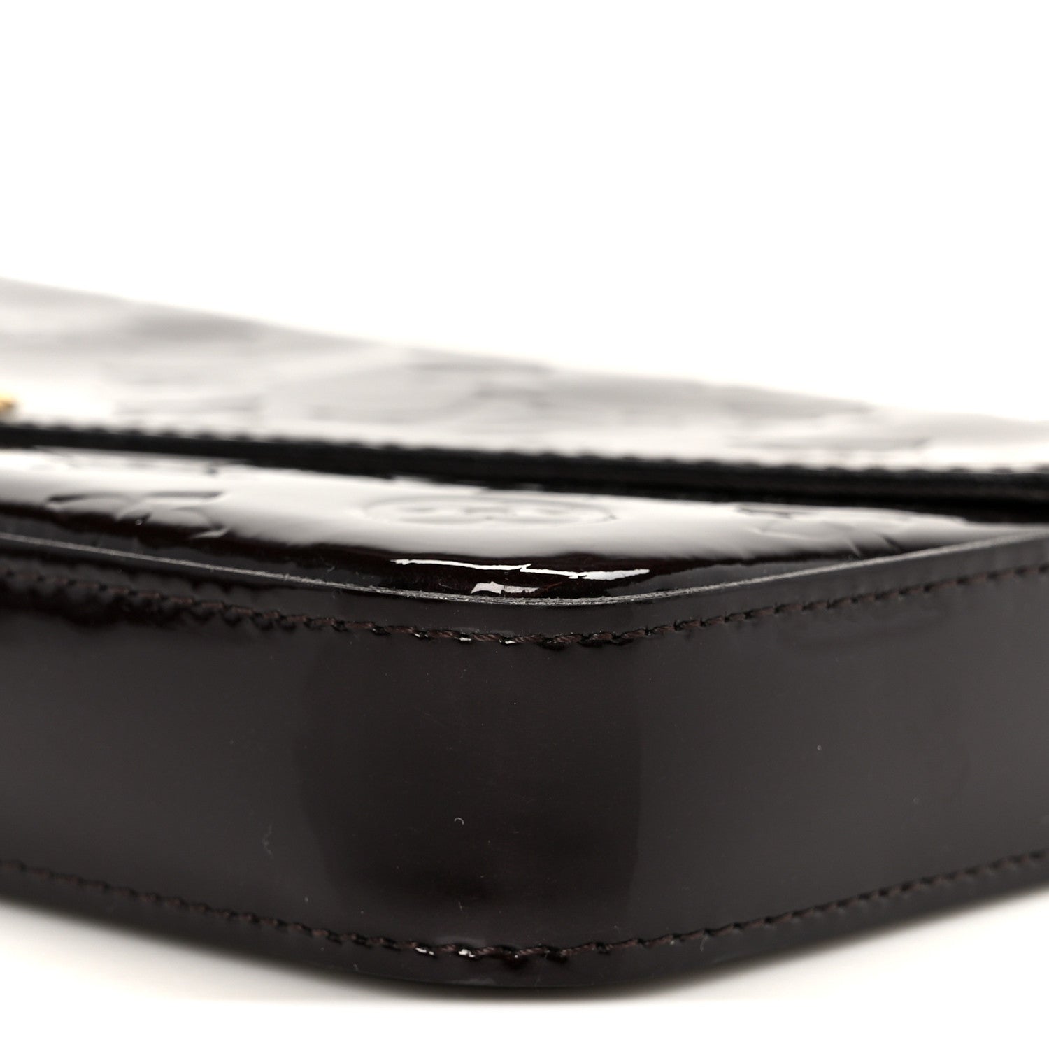 Louis Vuitton Vernis Pochette Felicie Chain Wallet Amarante