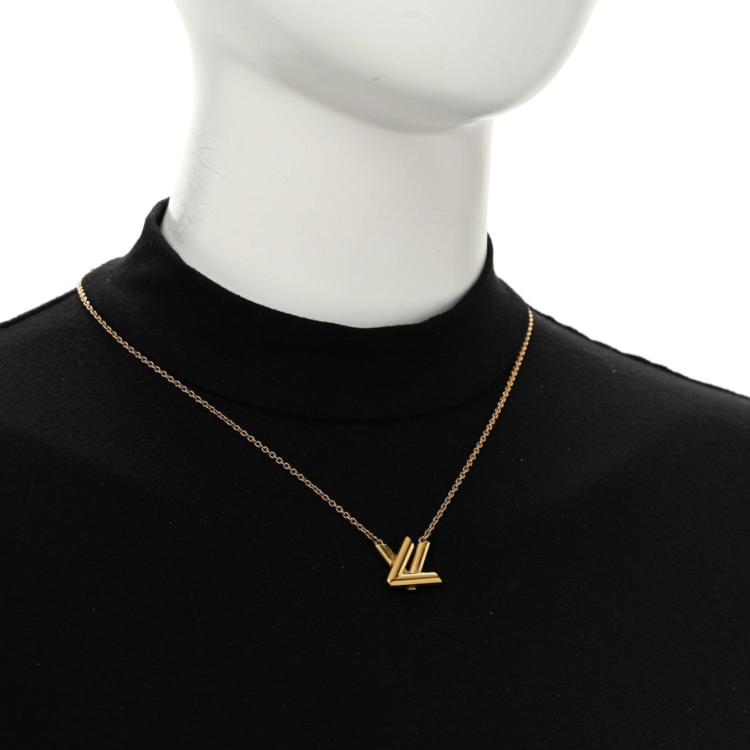 Louis Vuitton Metal GO-14 Necklace Gold