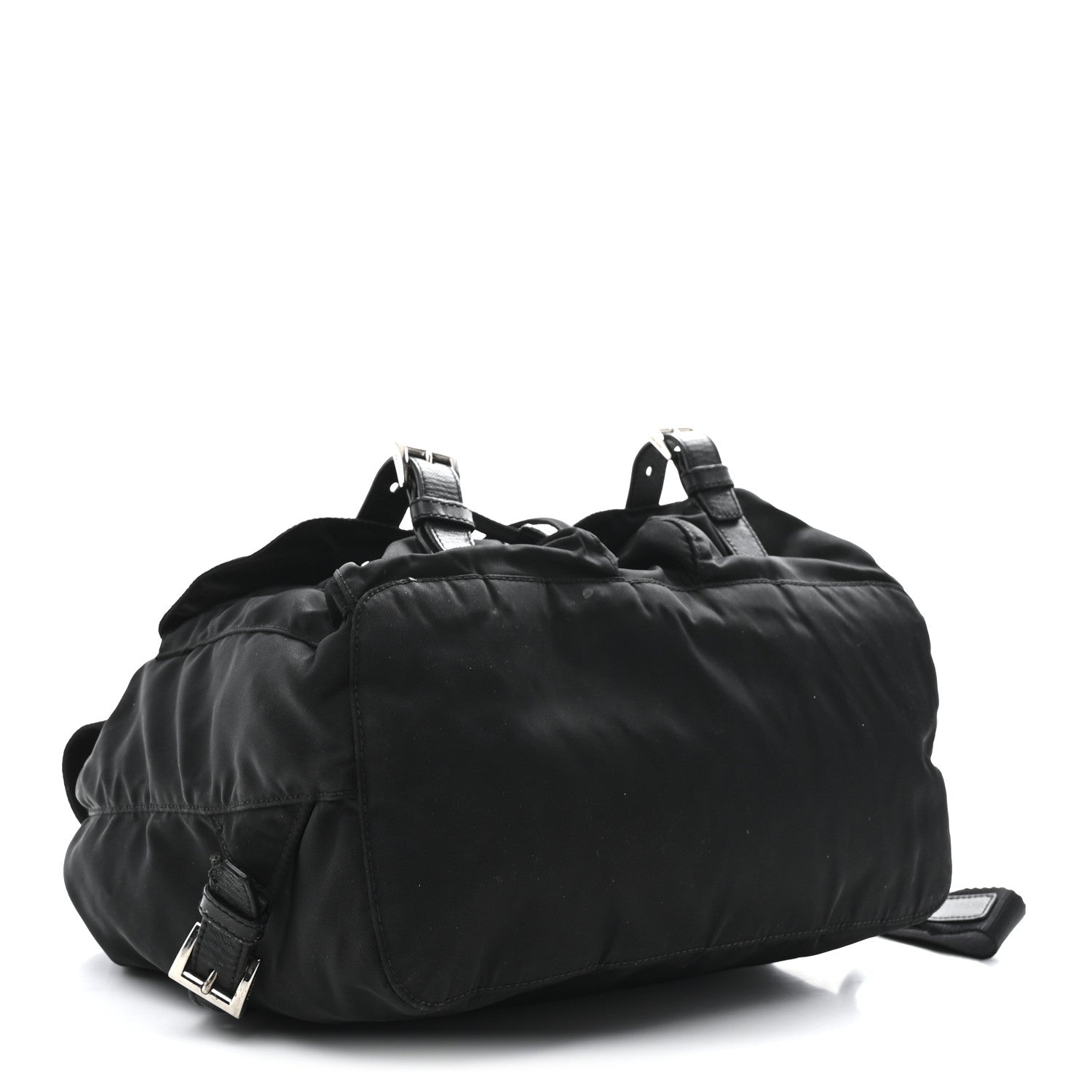 Prada Tessuto Nylon Saffiano Medium Backpack Black