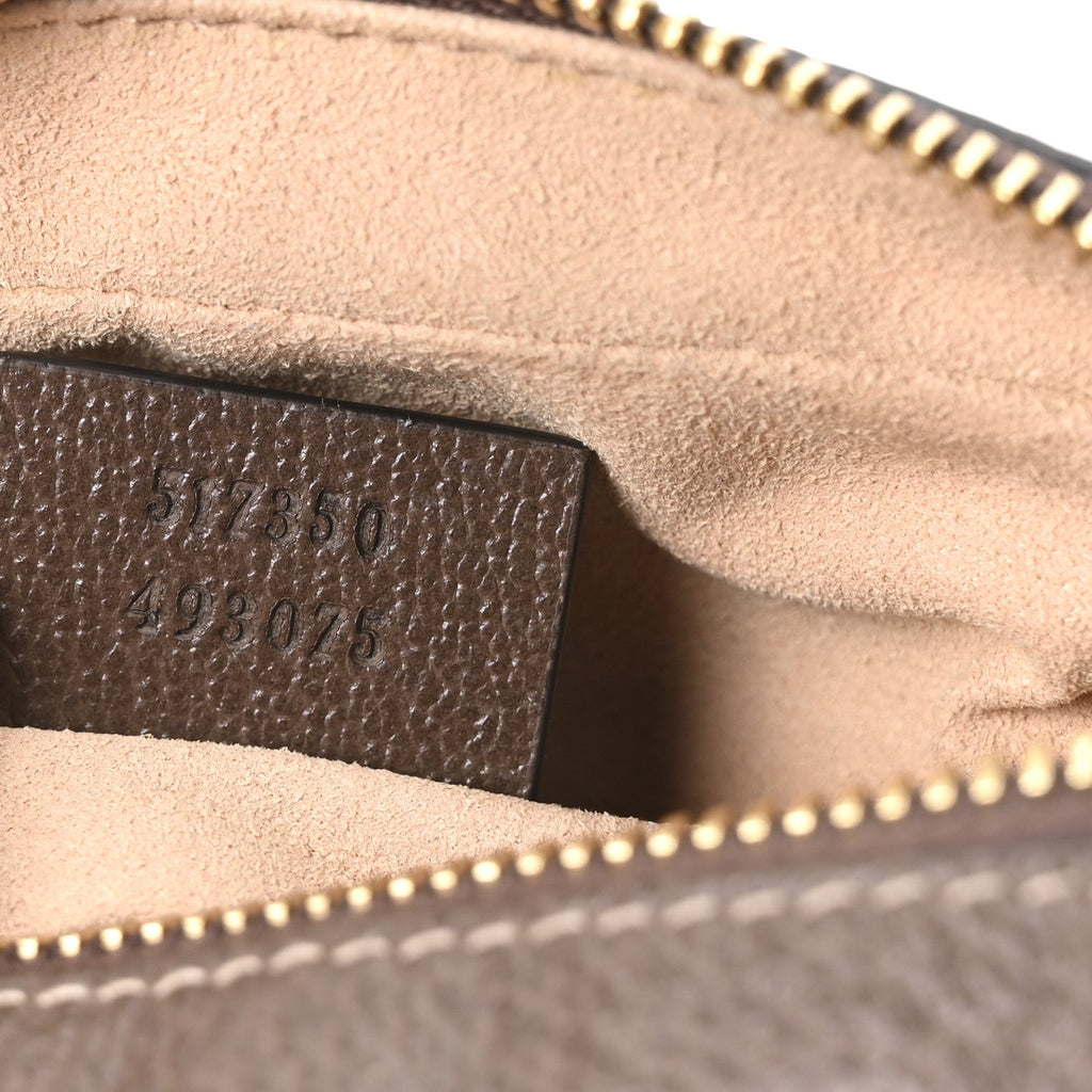 Gucci GG Supreme Monogram Web Mini Ophidia Shoulder Bag Brown