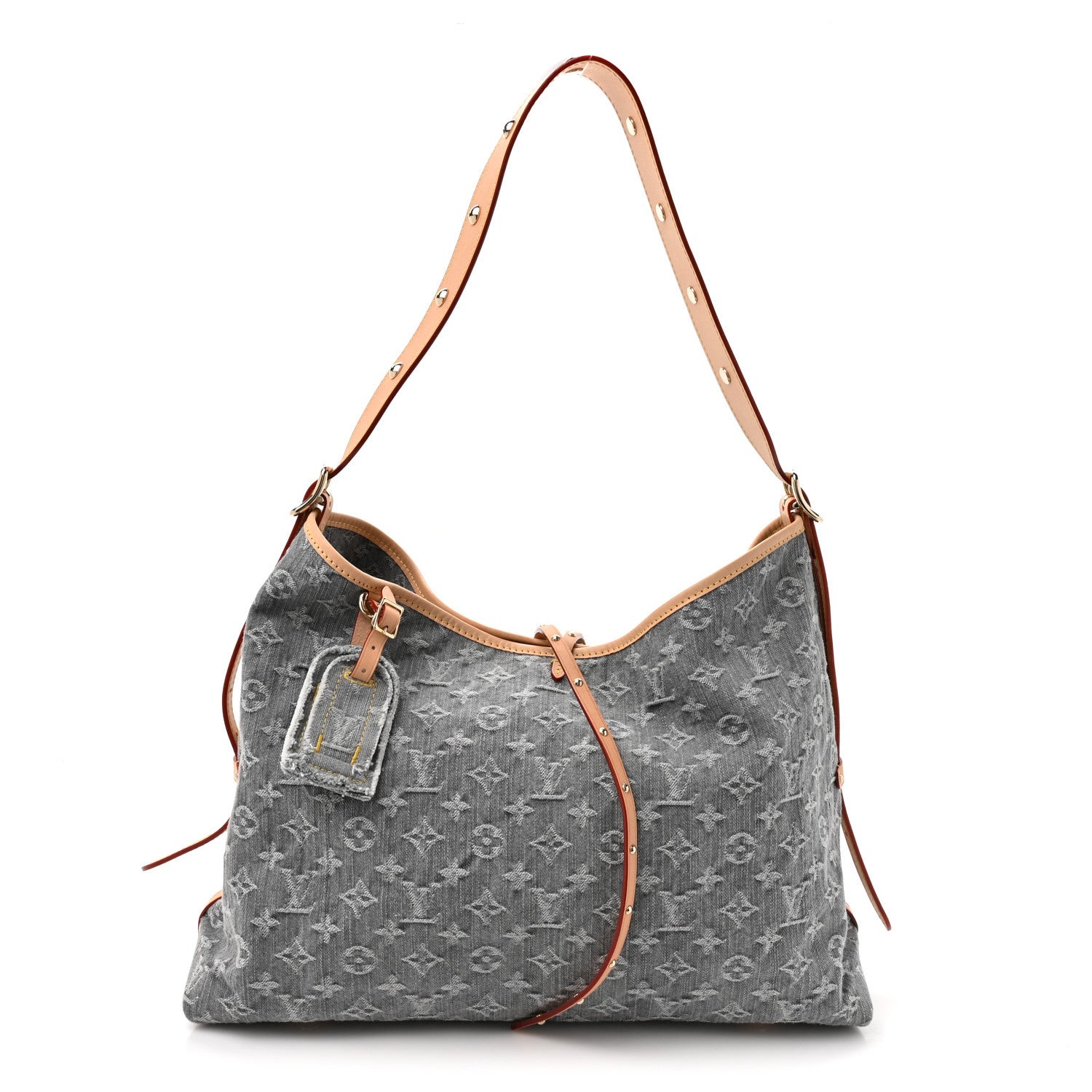 Louis Vuitton Monogram Denim CarryAll MM Washed Grey