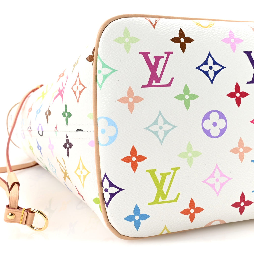 Louis Vuitton LV X TM Monogram Multicolor Neverfull MM White