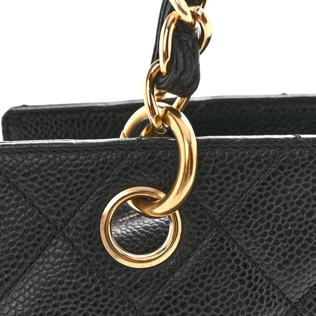Chanel Caviar Quilted Petit Timeless Tote PTT Black