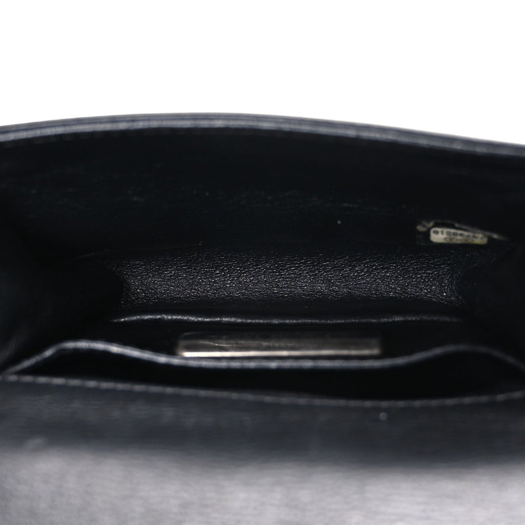 Chanel Galuchat Stingray Mini Boy Flap Black Silver