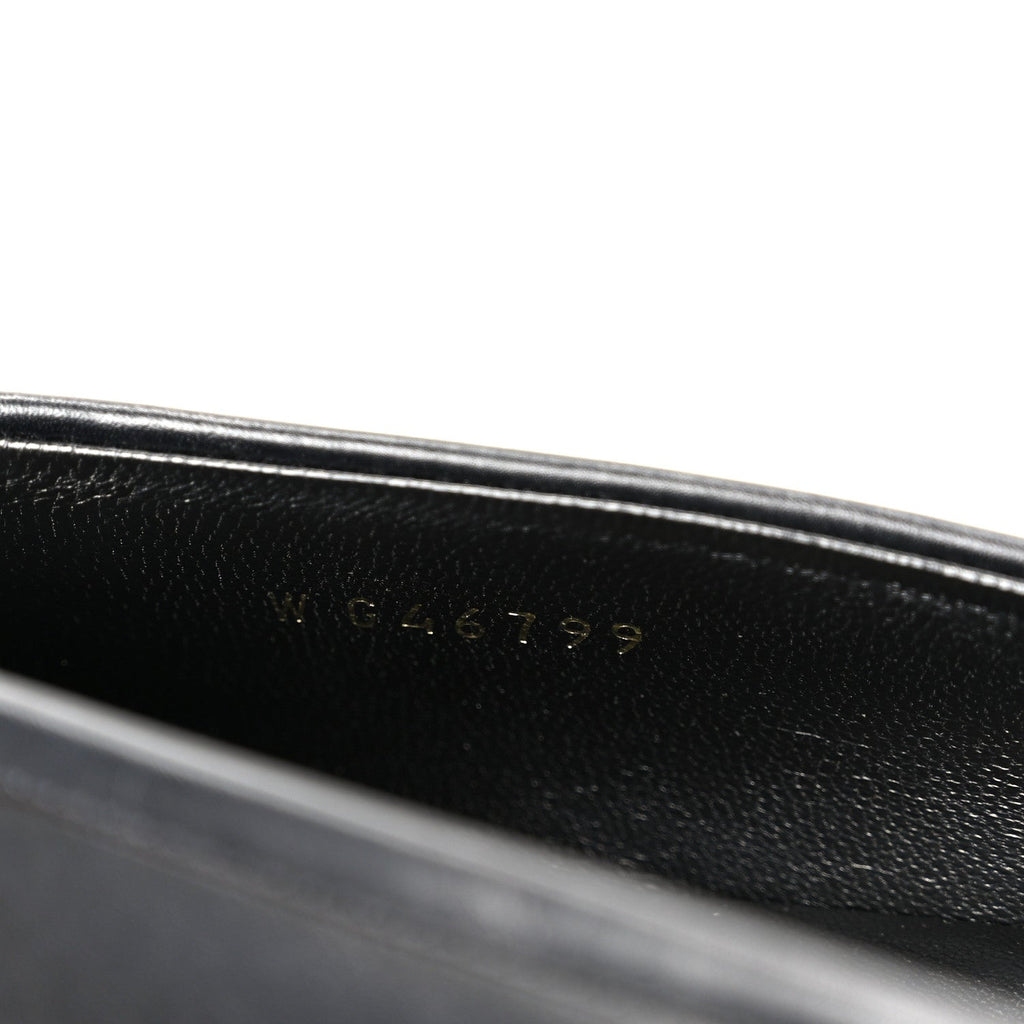 Calfskin CC Turnlock Moccasins 40 Black