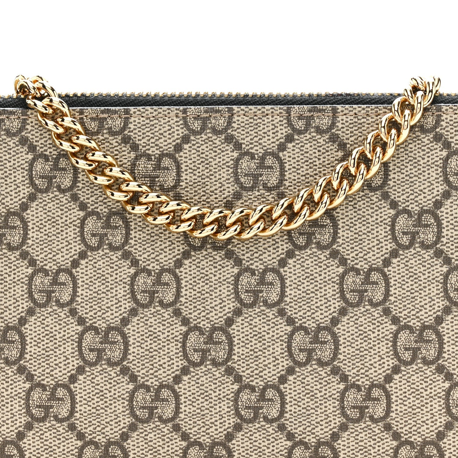 Gucci GG Supreme Monogram Wrist Wallet Black
