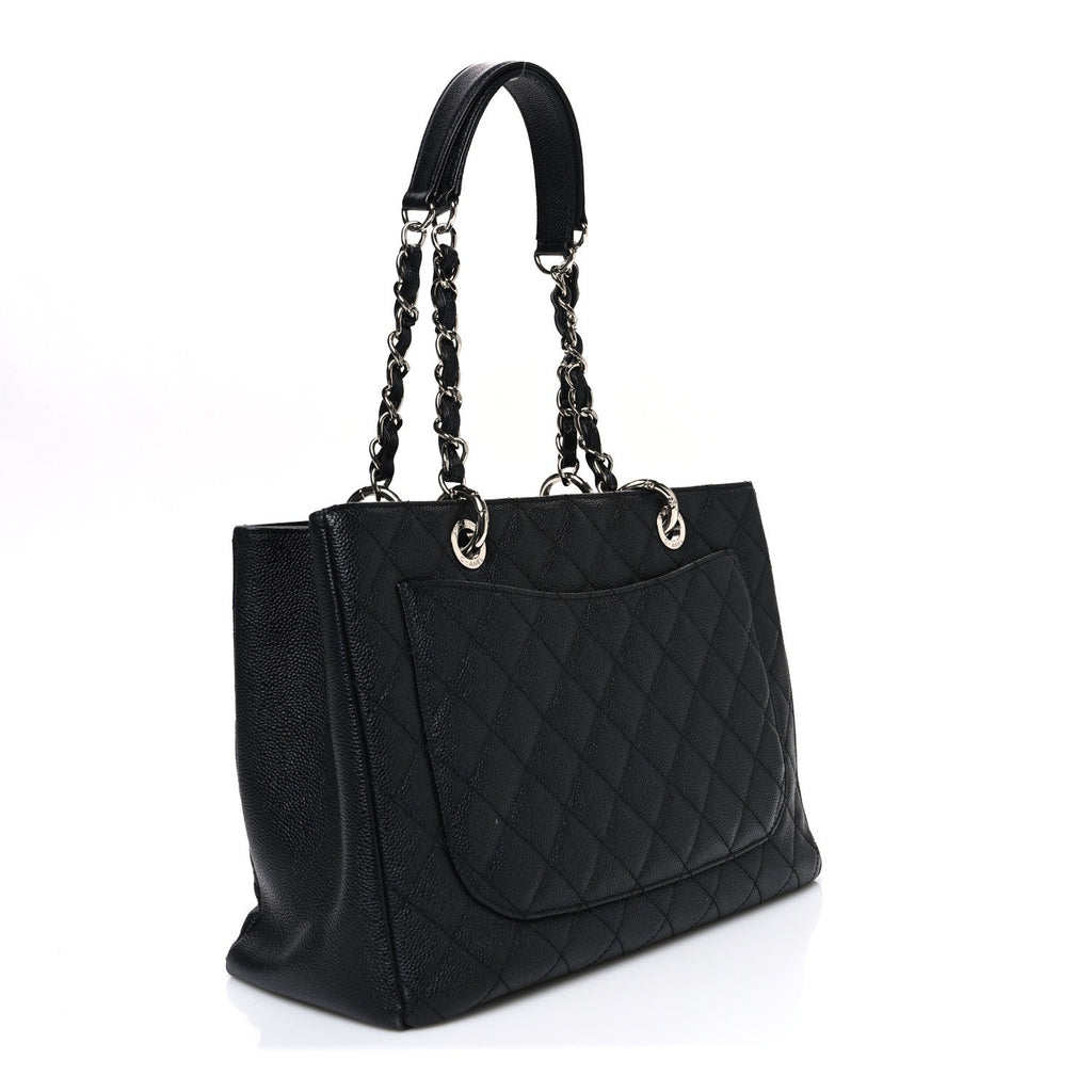 Chanel Caviar Quilted Grand Shopping Tote GST Black
