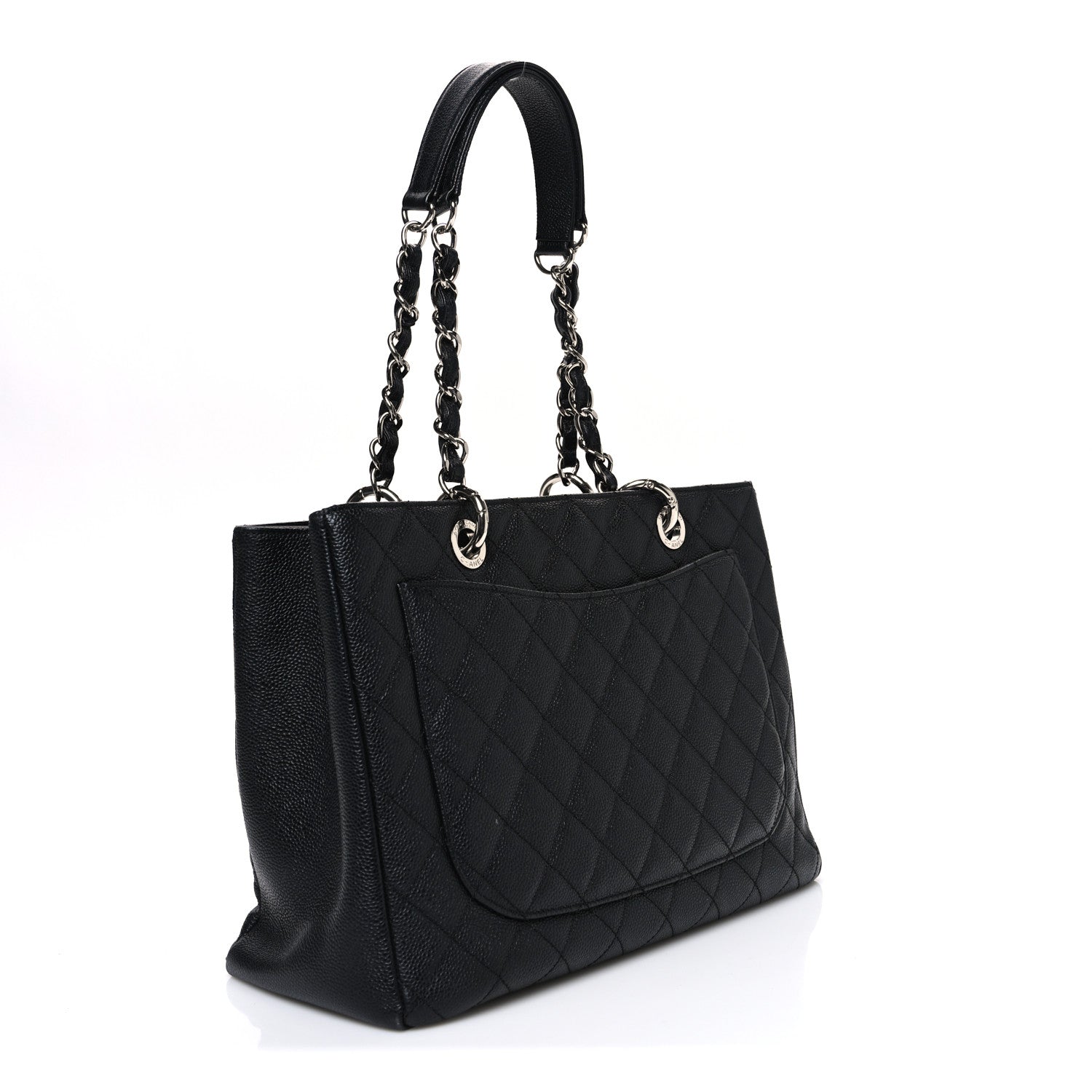 Chanel Caviar Quilted Grand Shopping Tote GST Black