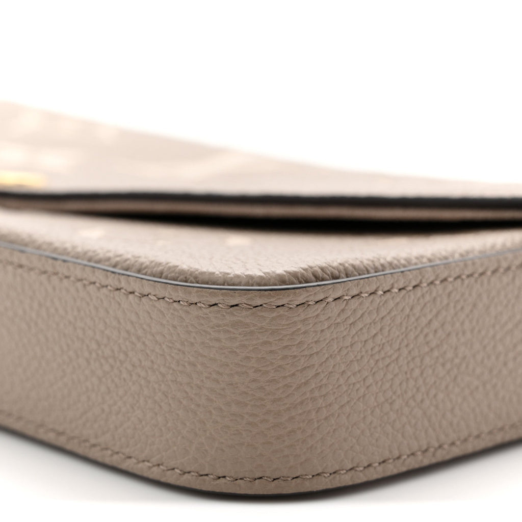 Louis Vuitton Empreinte Monogram Giant Felicie Pochette Tourterelle Creme