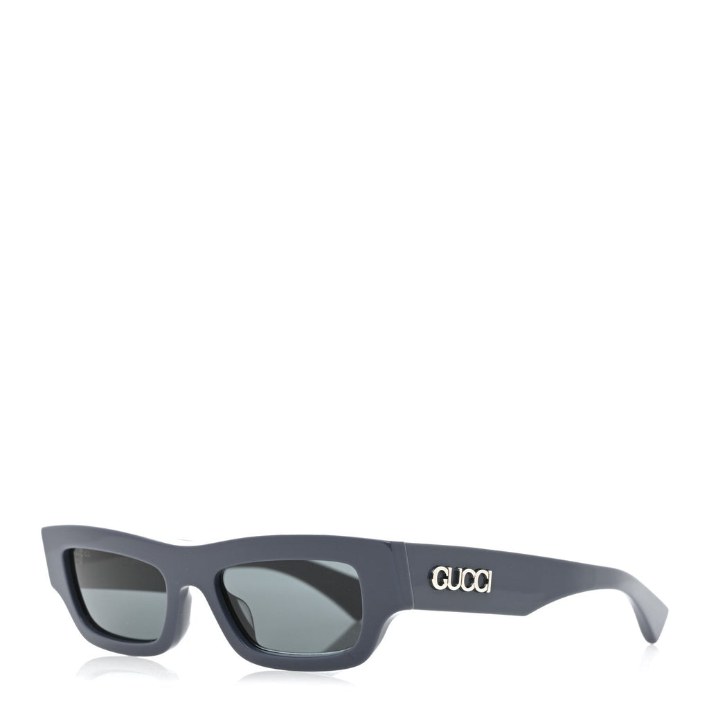 Gucci Acetate Rectangular Frame Sunglasses GG1839S Blue