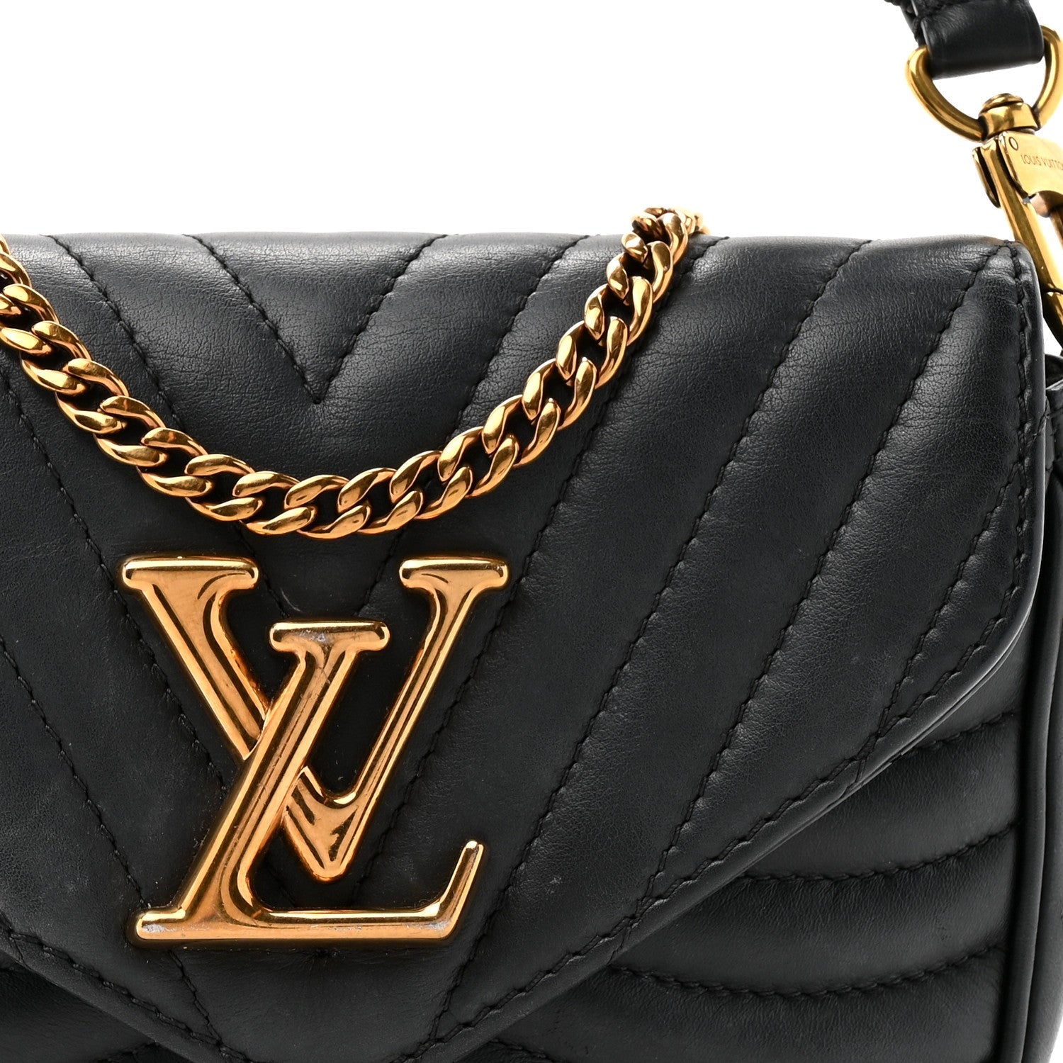Louis Vuitton Calfskin New Wave Multi Pochette Black