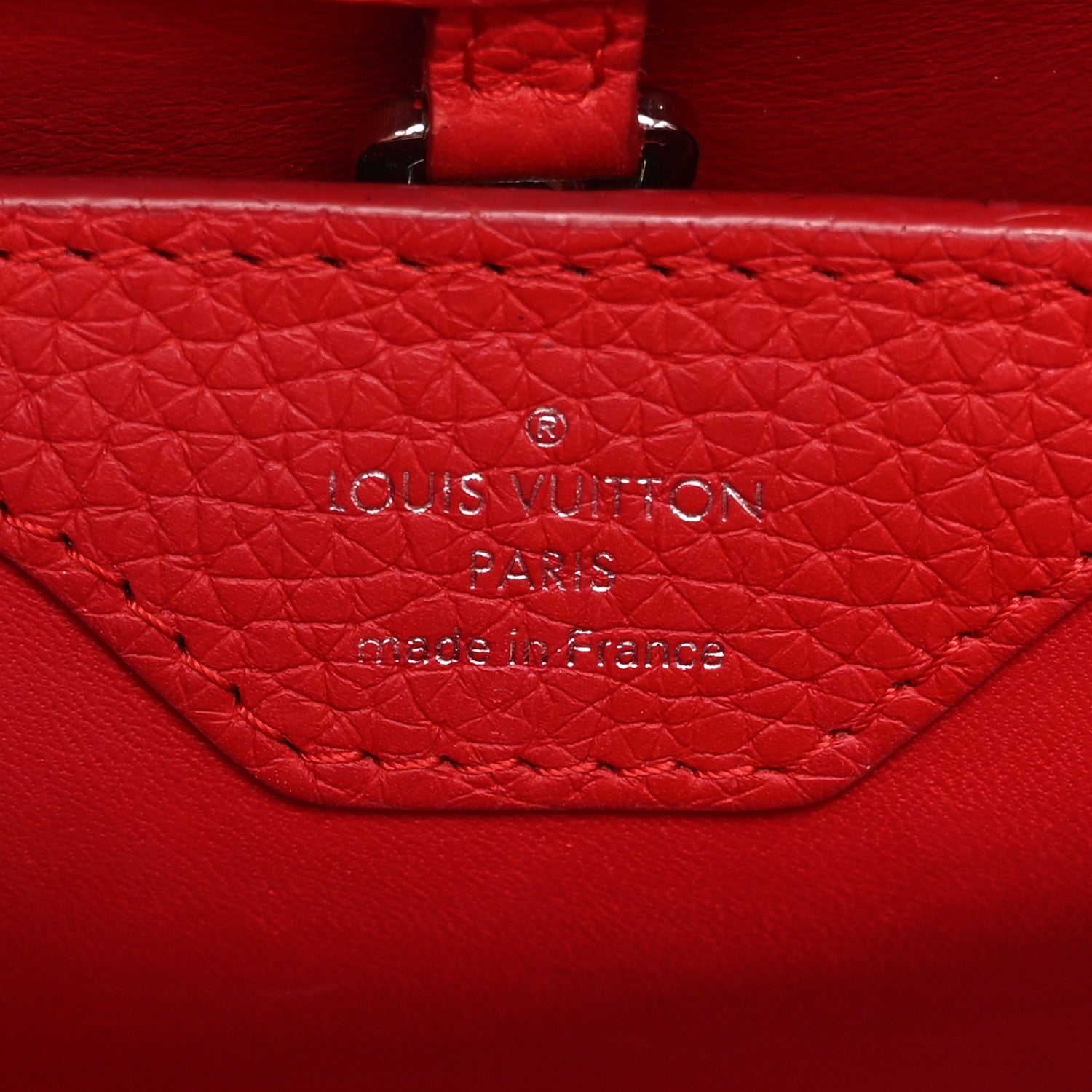 Louis Vuitton Taurillon Capucines BB Scarlet Red