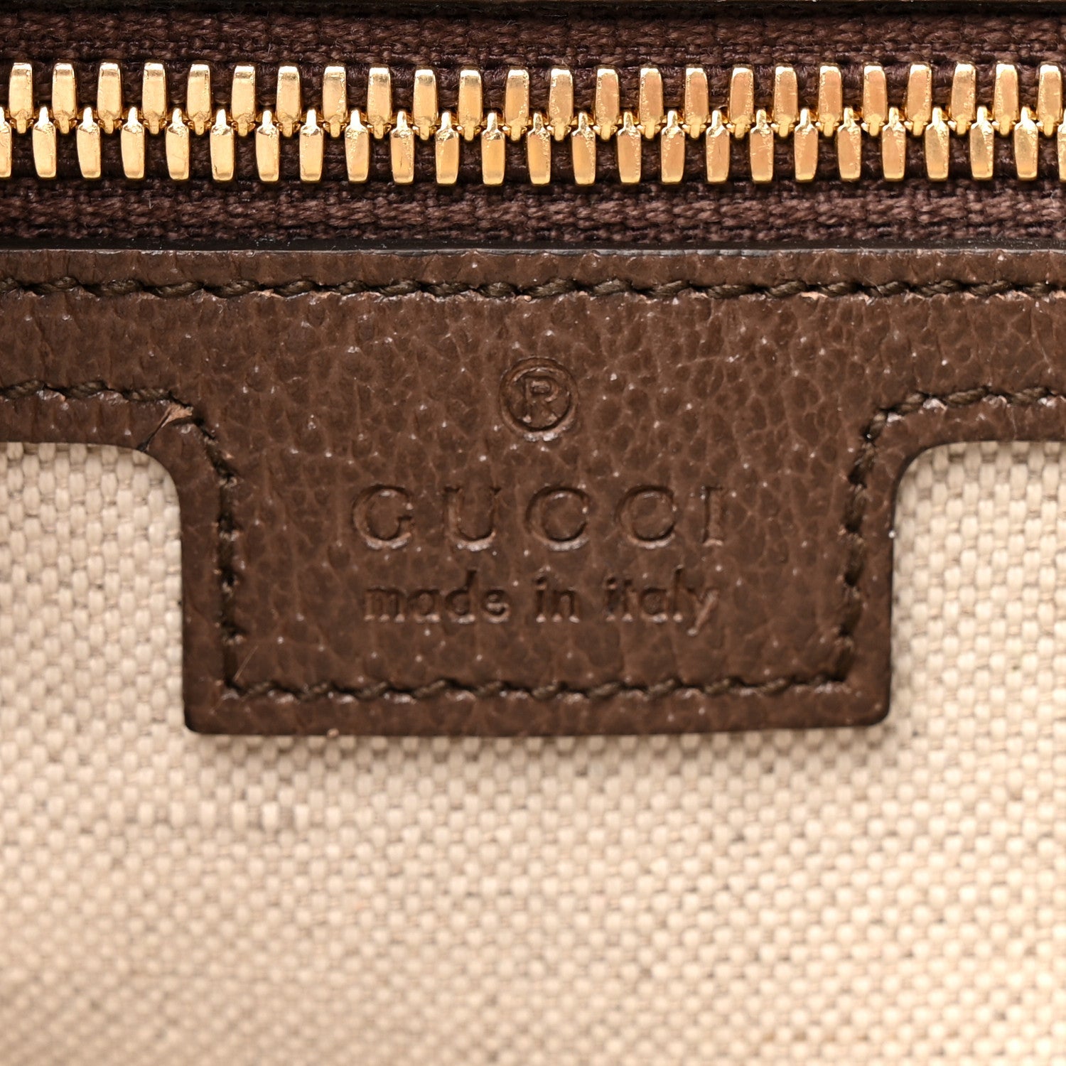 Gucci Monogram Jumbo GG Textured Dollar Calfskin Web Tote Bag Camel Ebony New Acero