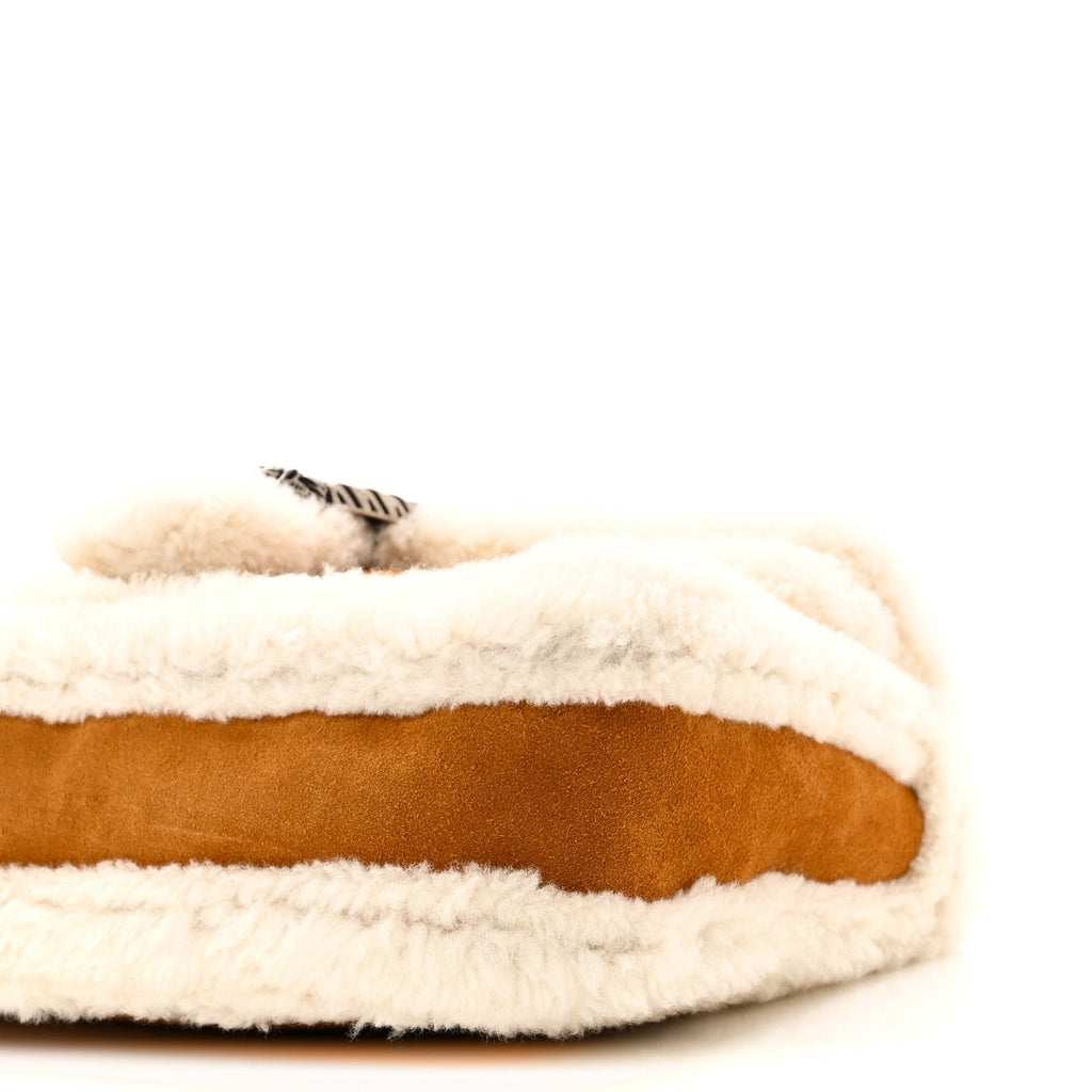 Gucci Suede Shearling Small Dionysus Bag Honey Beige Milk