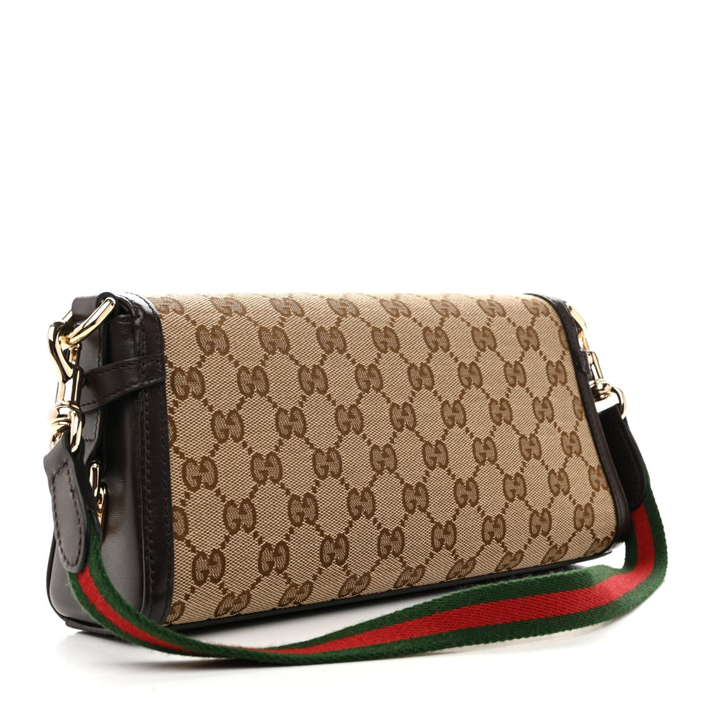 Gucci GG Monogram Small Luce Shoulder Bag Beige Ebony