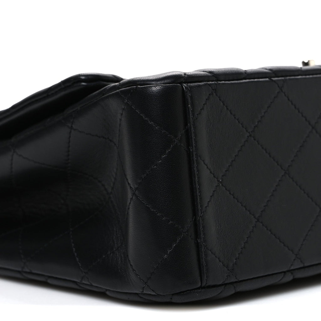 Chanel Lambskin Quilted Maxi Single Flap Black