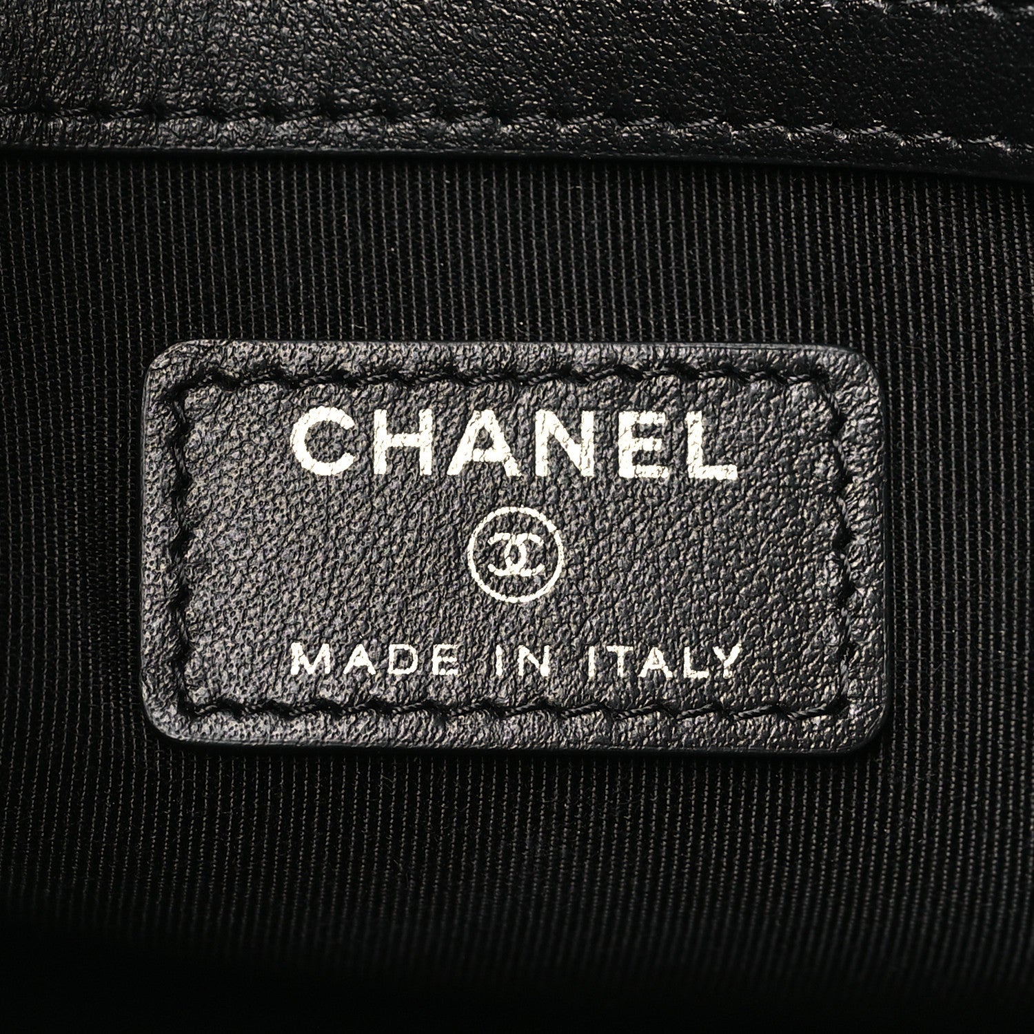 Chanel Sequin Wool Quilted Cosmetic Pouch Black Silver