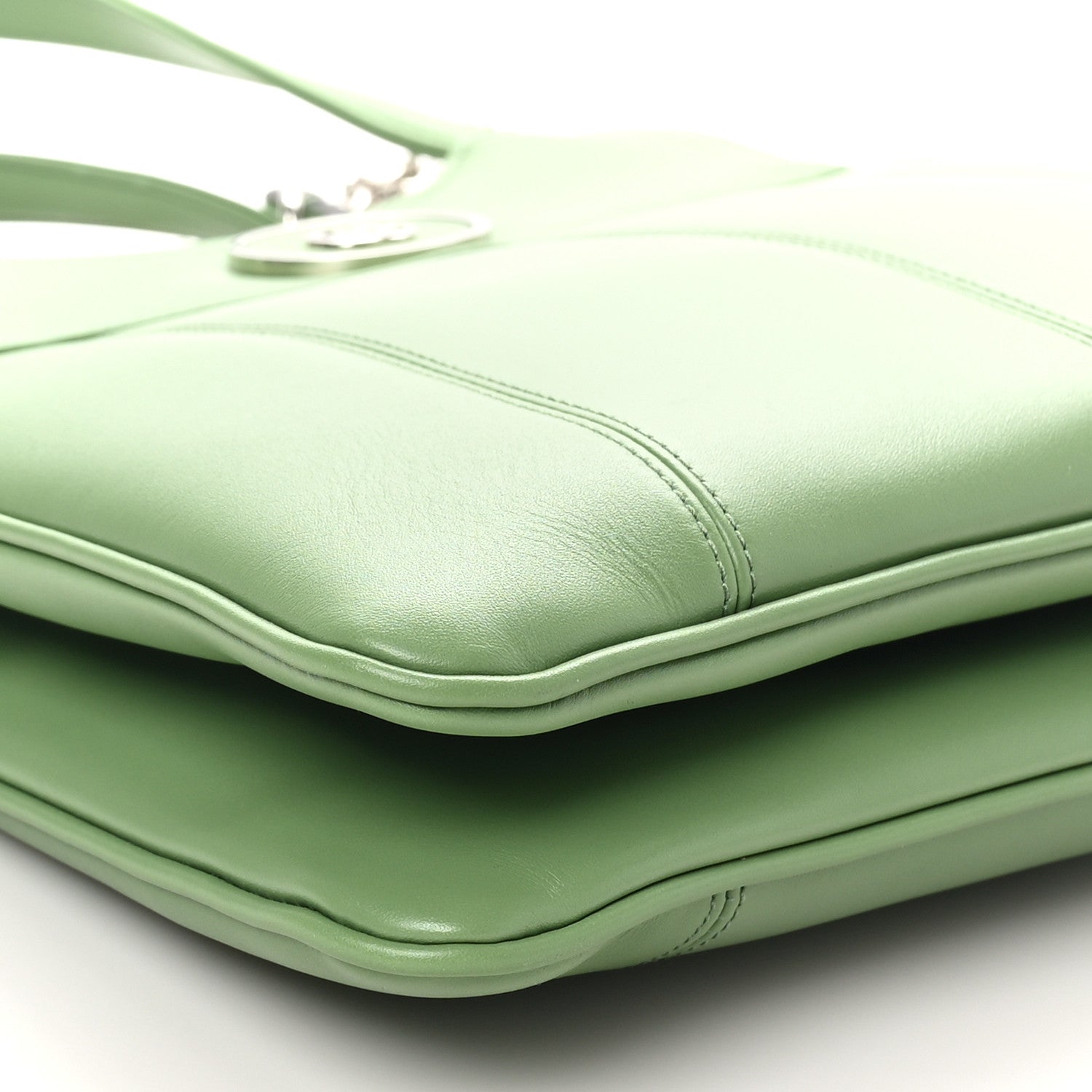 Gucci Senna Calfskin Petite GG Small Tote Bag Green Soil Grass
