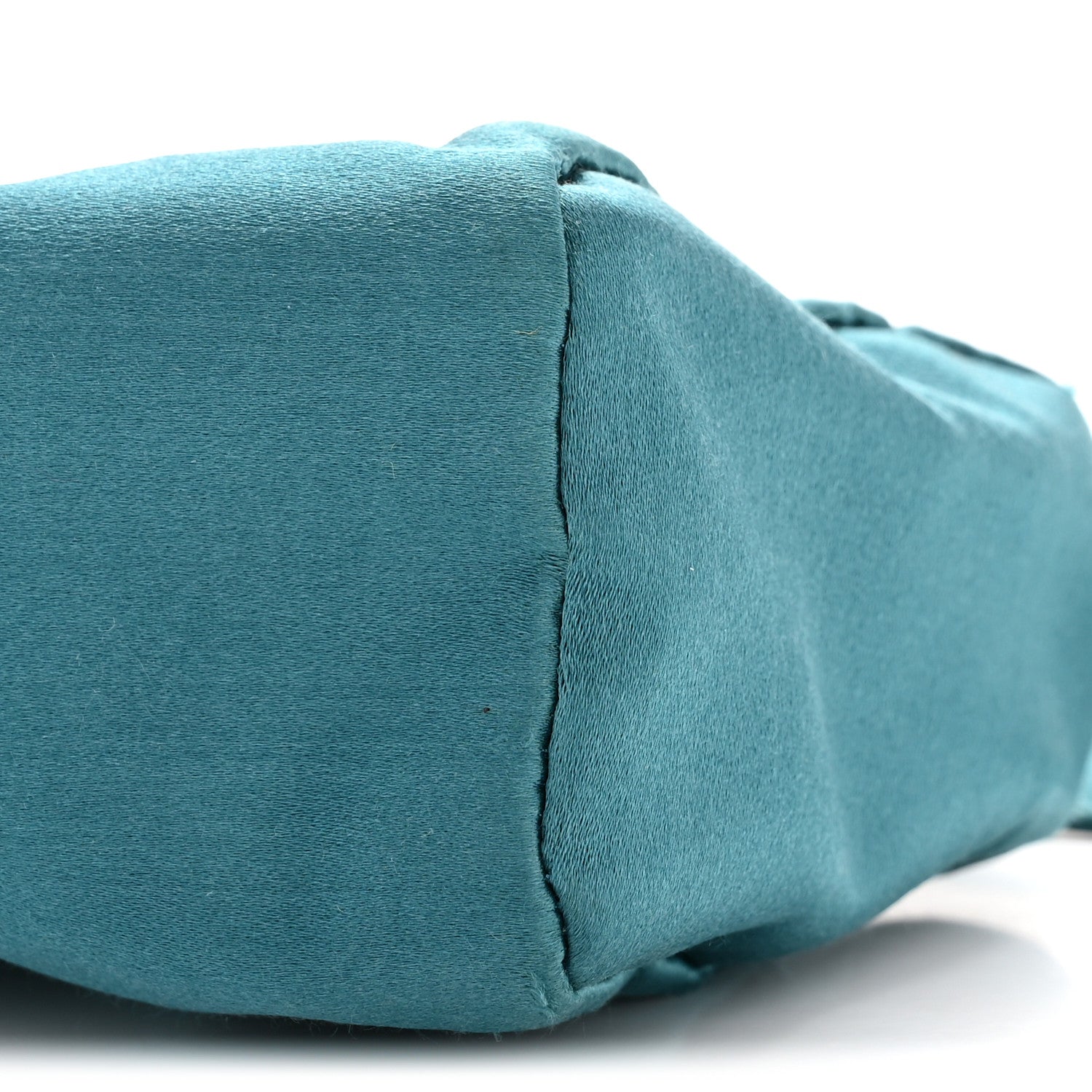 Prada Satin Soft Evening Bag Turchese