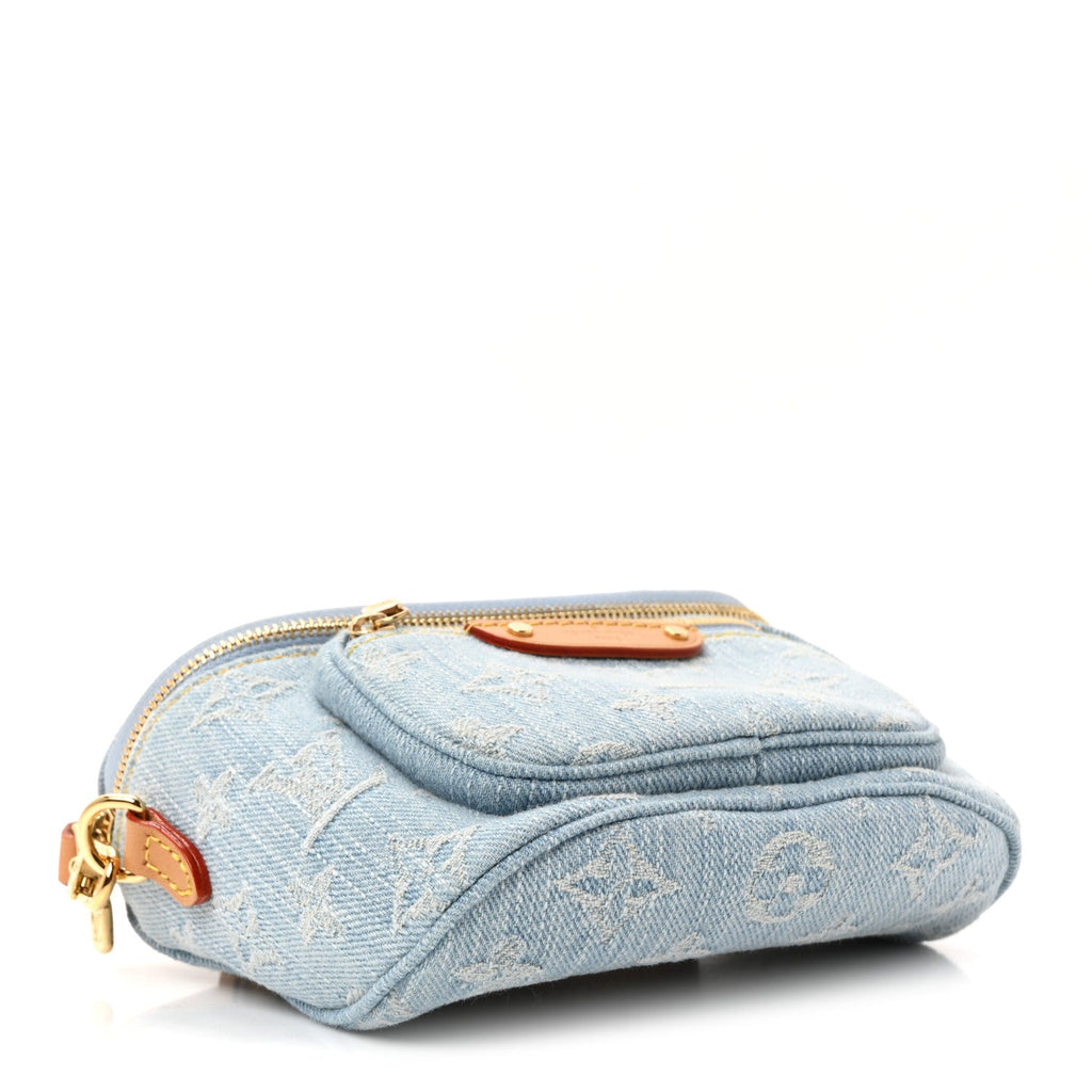 Louis Vuitton Monogram Denim Mini Bumbag Sky Blue
