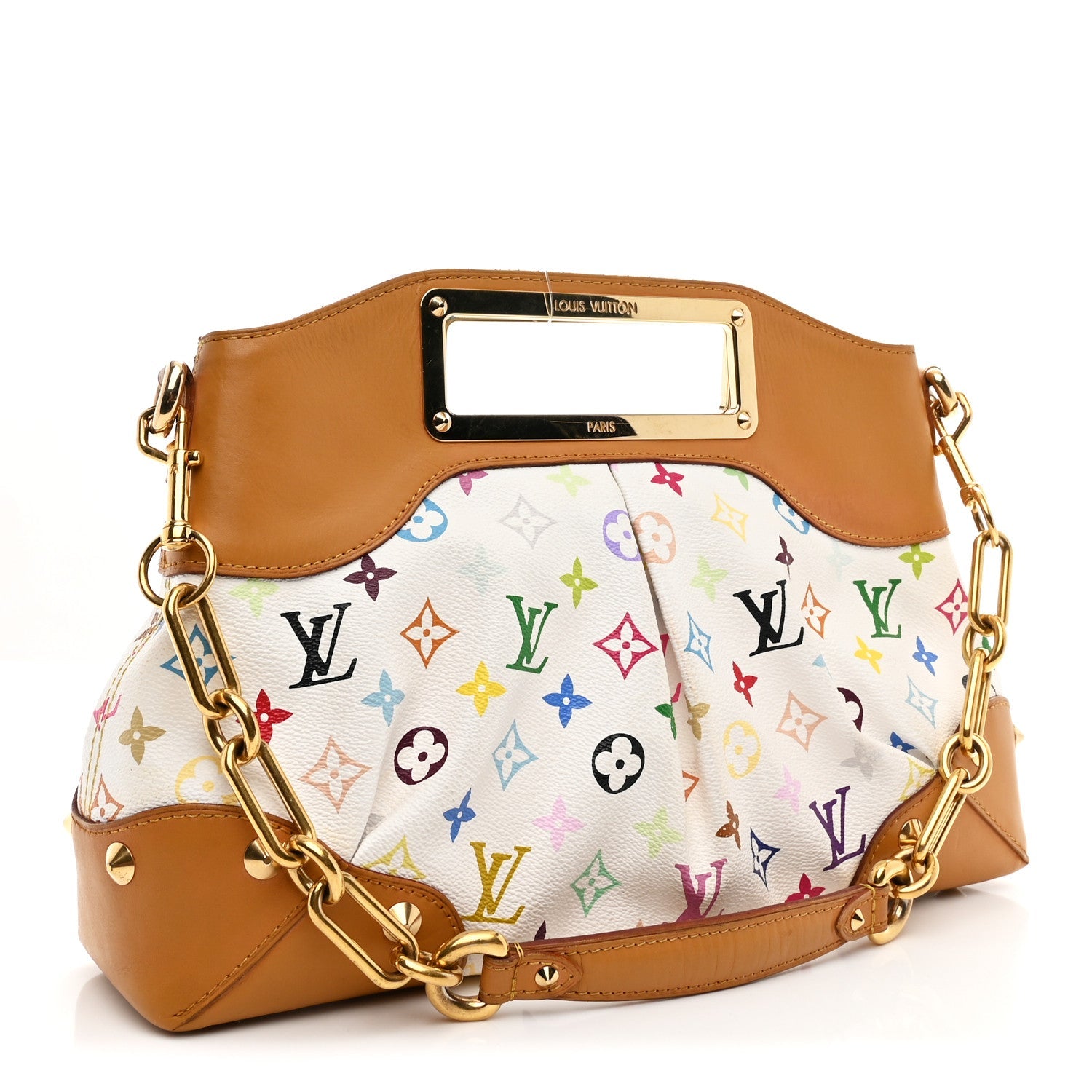 Louis Vuitton Monogram Multicolor Judy MM White