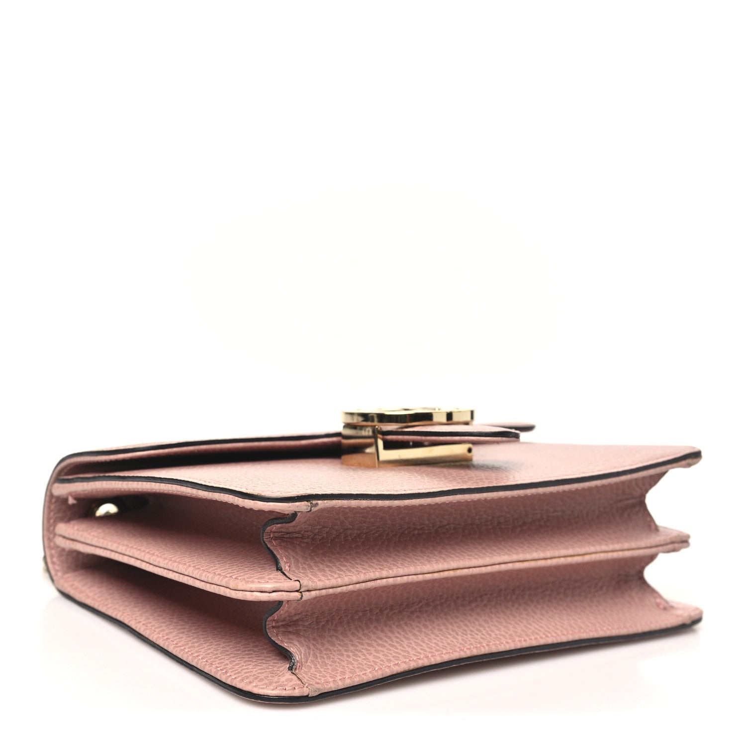 Gucci Dollar Calfskin Small Interlocking G Shoulder Bag Soft Pink