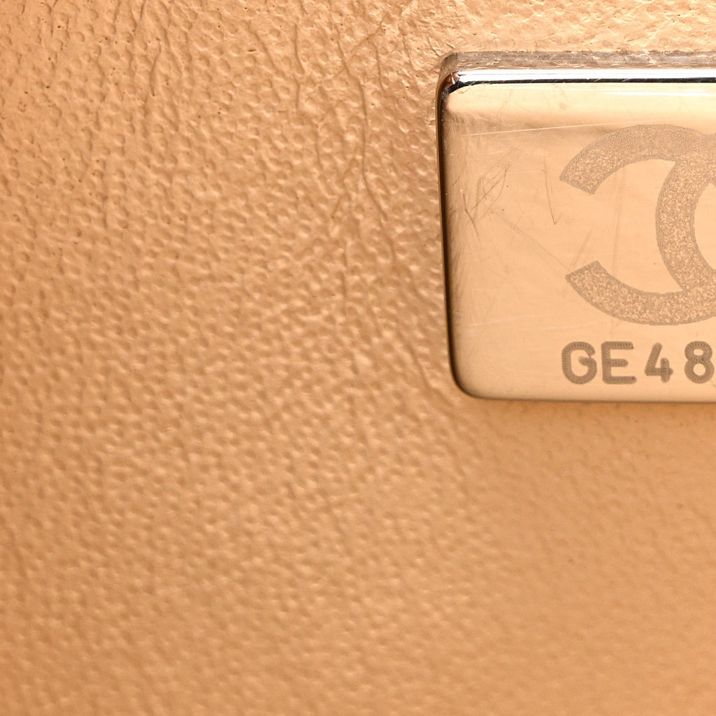 Chanel Caviar Quilted Small Double Flap Beige