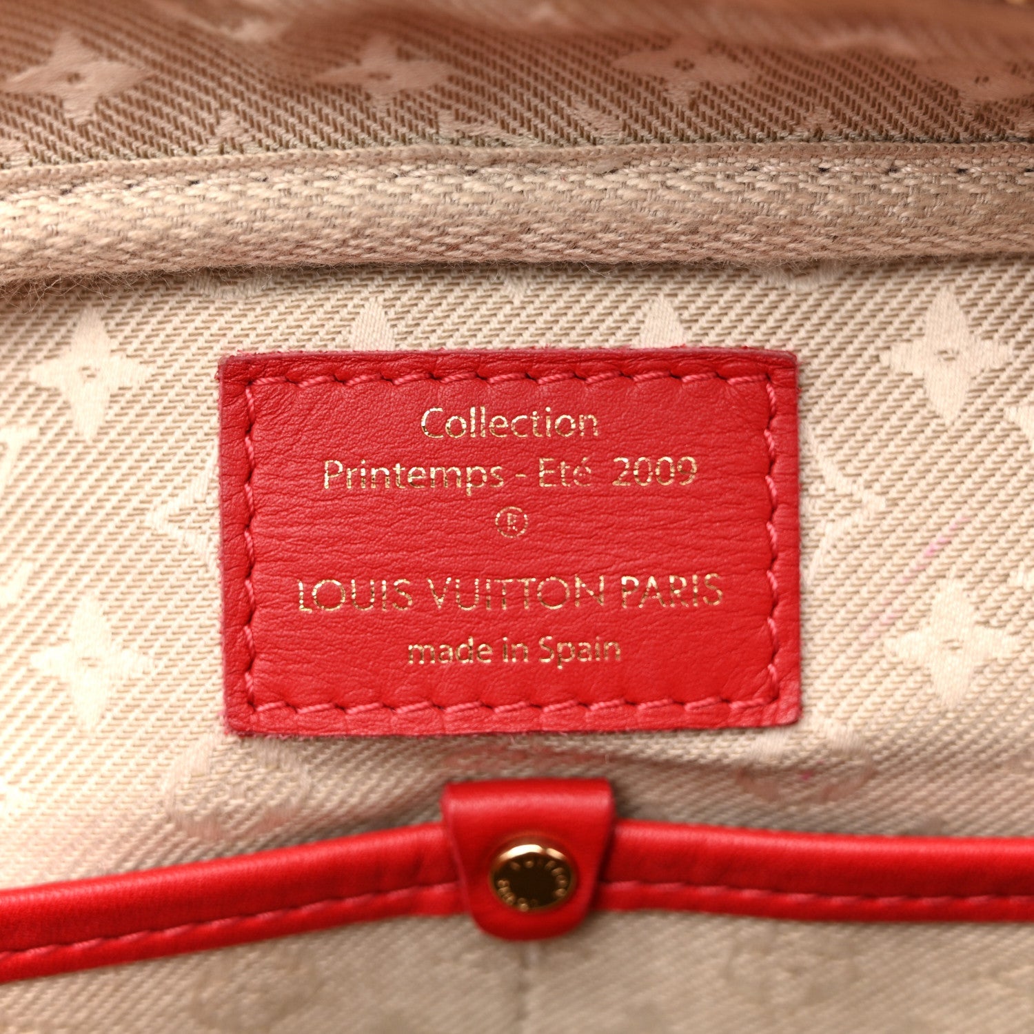 Louis Vuitton Supple Calfskin Paname Take Off Flight Overseas Bag Red