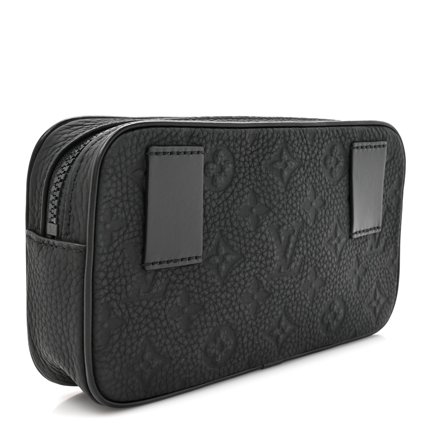 Louis Vuitton Taurillon Monogram Uniformes Solar Ray Soft Pochette Volga Belt Bag Black