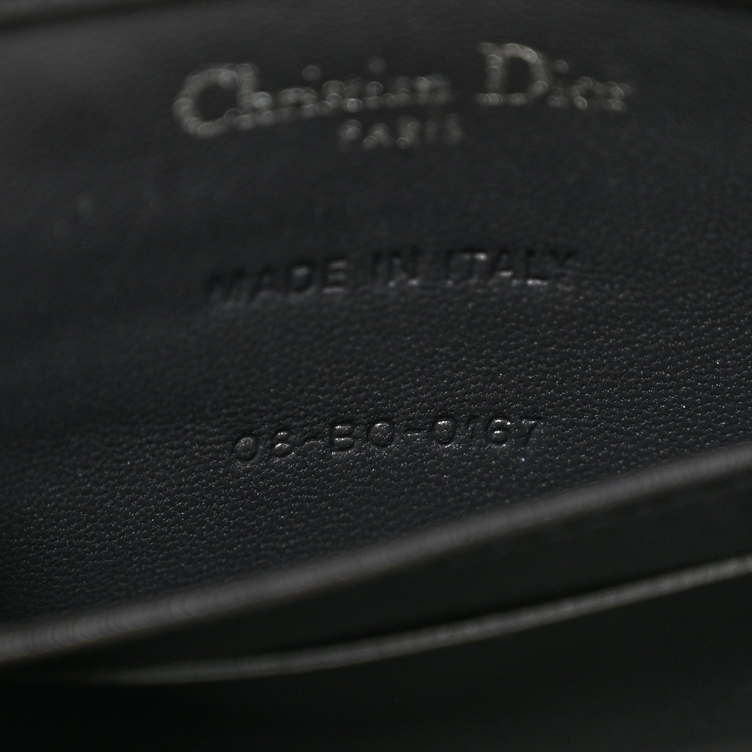 Christian Dior Metallic Patent Micro-Cannage Baby Diorama Flap Bag Silver