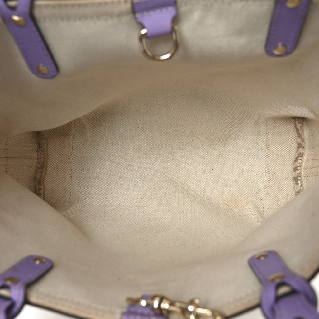 Gucci Monogram Small Craft Tote Lilac