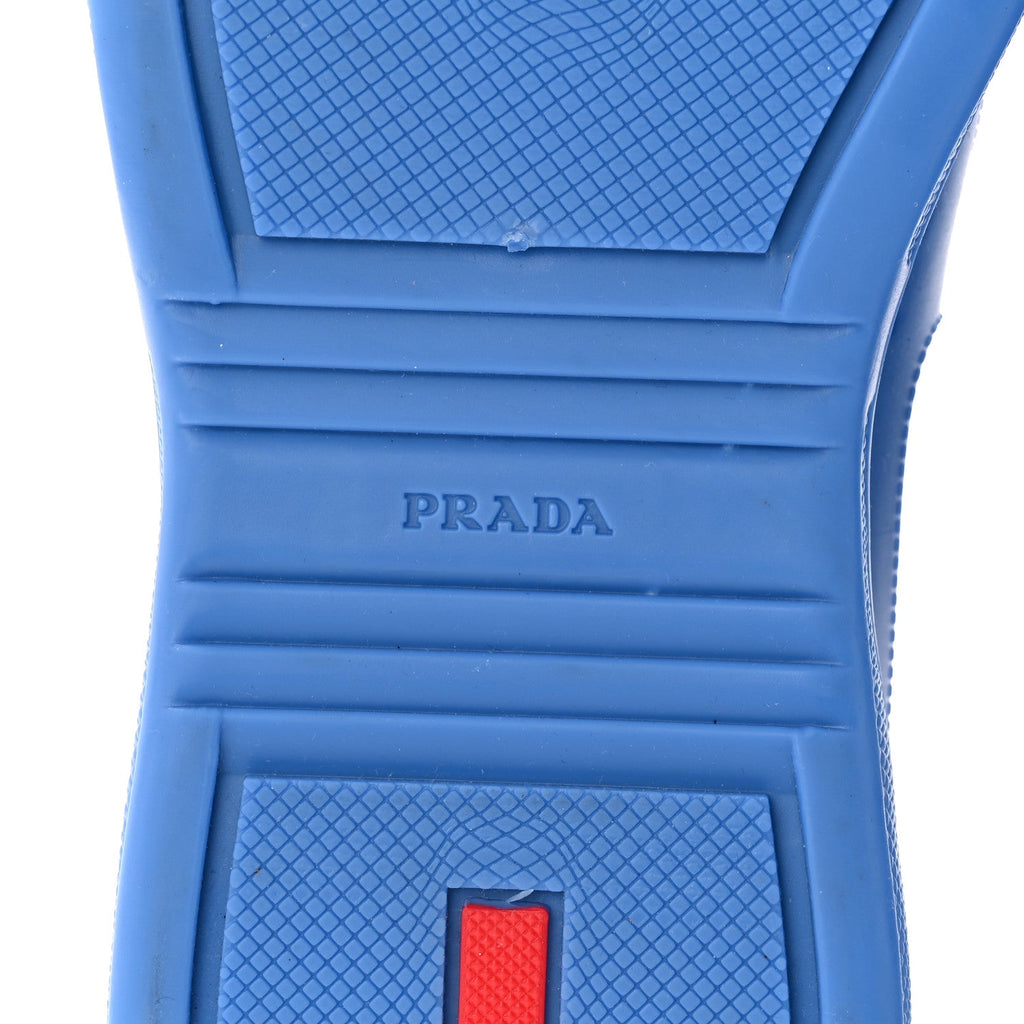 Prada Soft Rubber Mesh Mens America's Cup Sneakers 41 Blue
