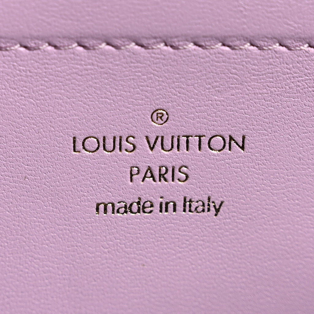Louis Vuitton Lambskin Embossed Monogram Pochette Coussin Parme