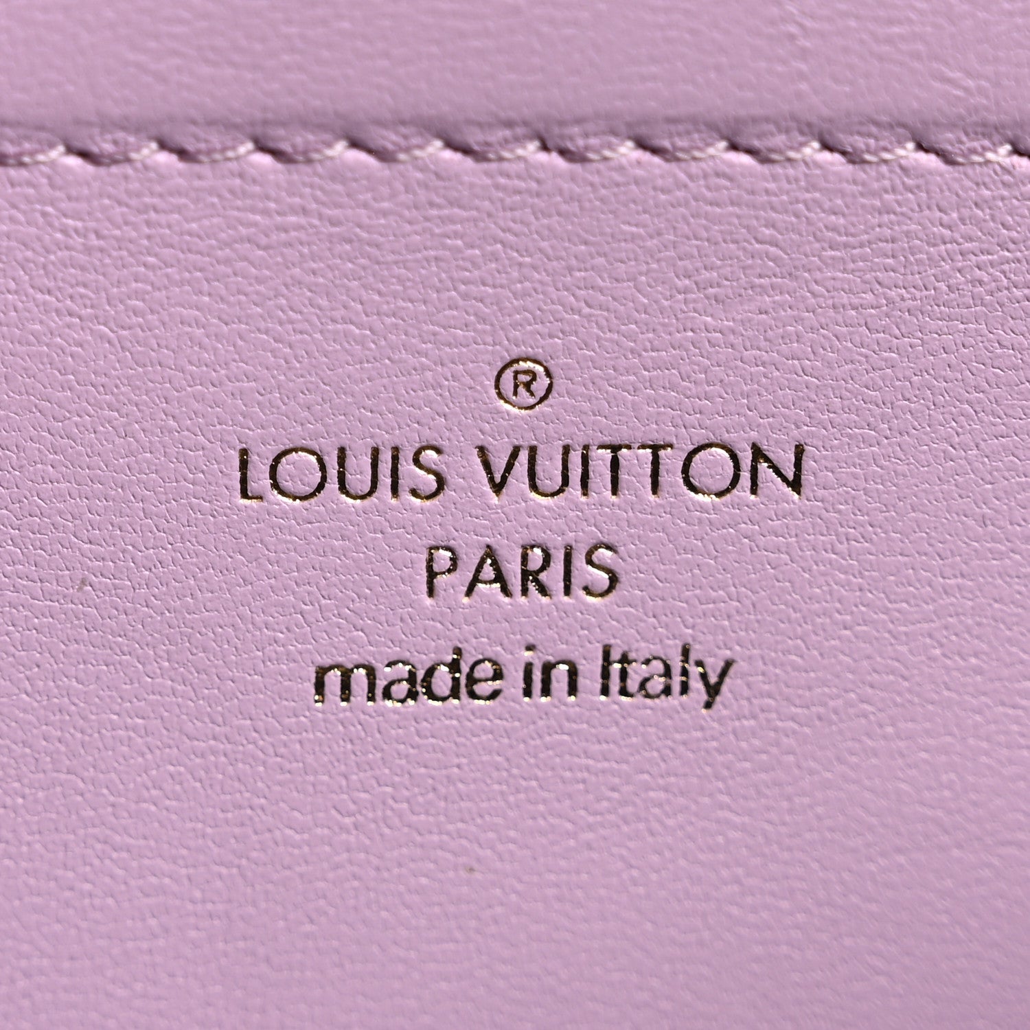 Louis Vuitton Lambskin Embossed Monogram Pochette Coussin Parme