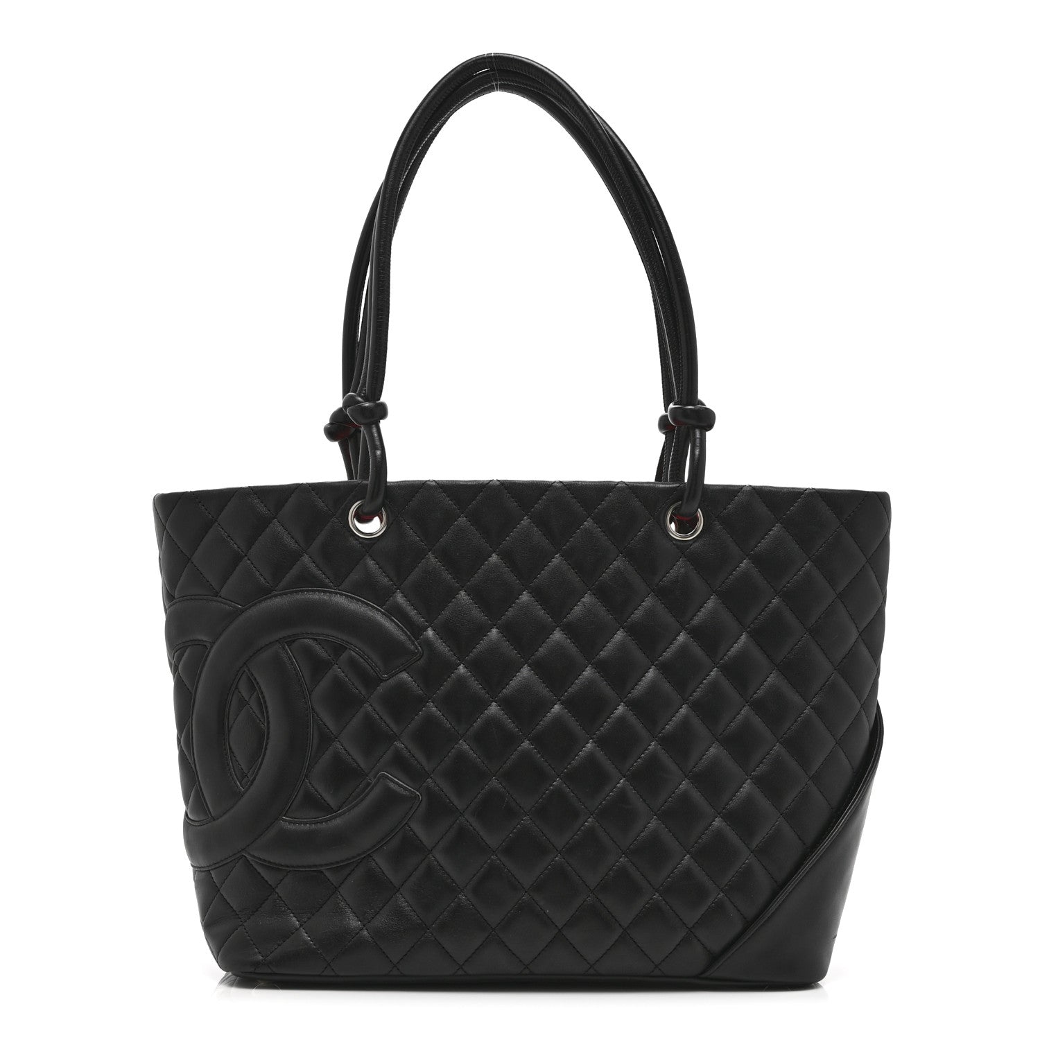 Chanel Calfskin Quilted Large Cambon Tote Black