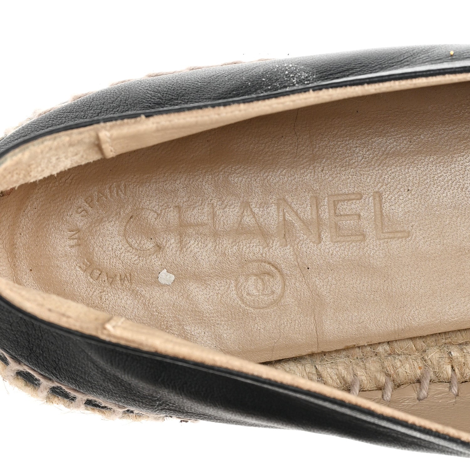 Lambskin CC Espadrilles 40 Black
