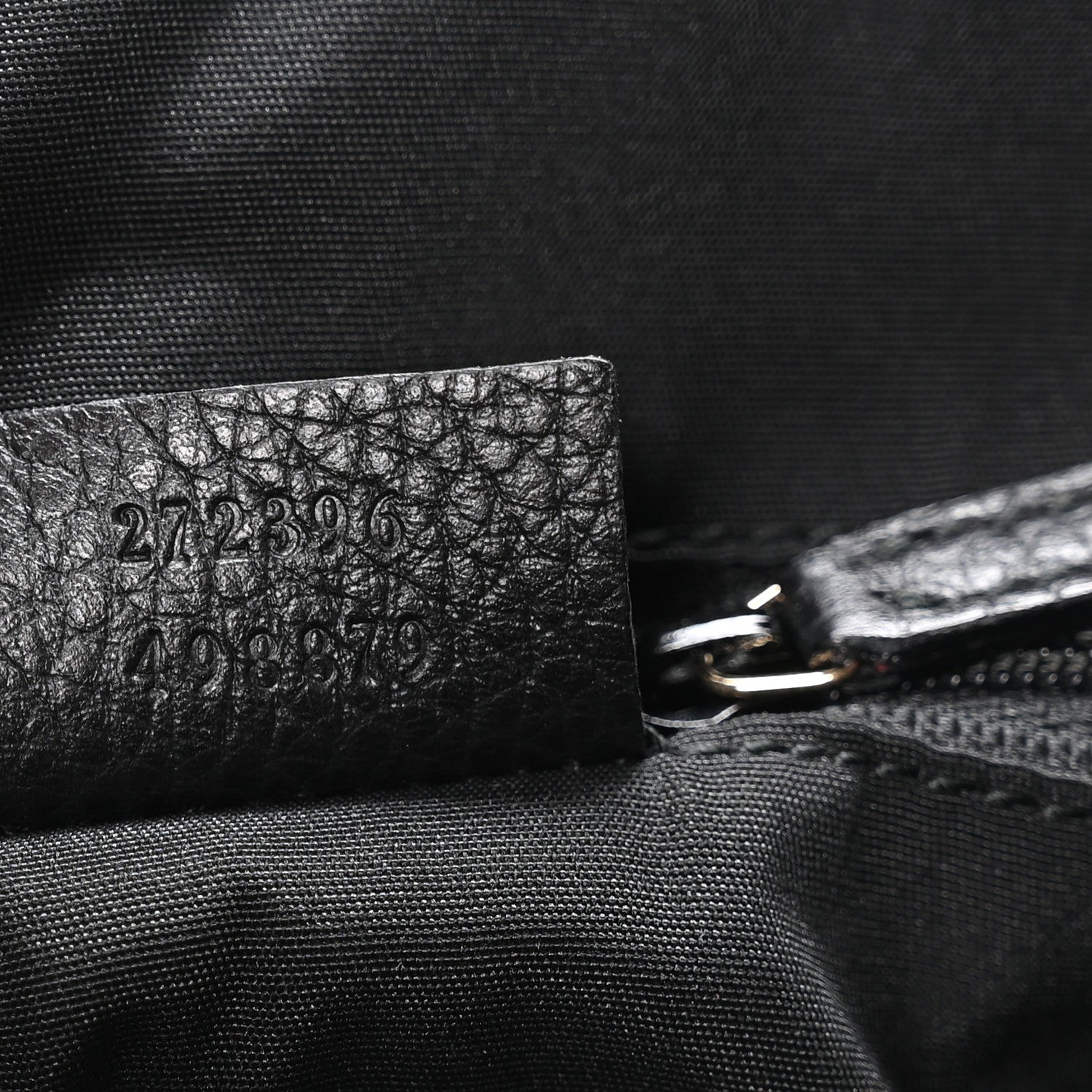 Gucci Guccissima Suede Crossbody Bag Black