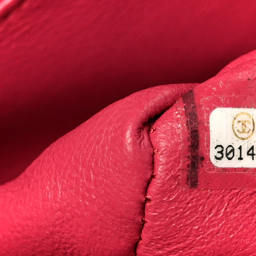 Chanel Caviar Quilted Small Double Flap Dark Pink