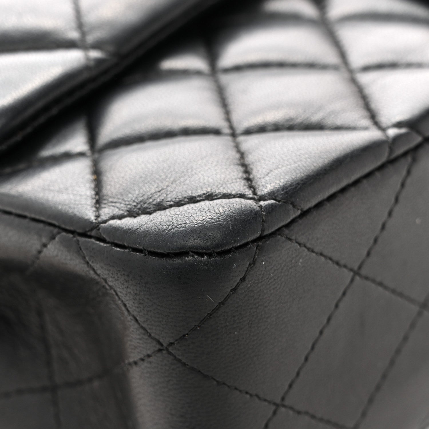 Chanel Lambskin Quilted Medium Double Flap Black