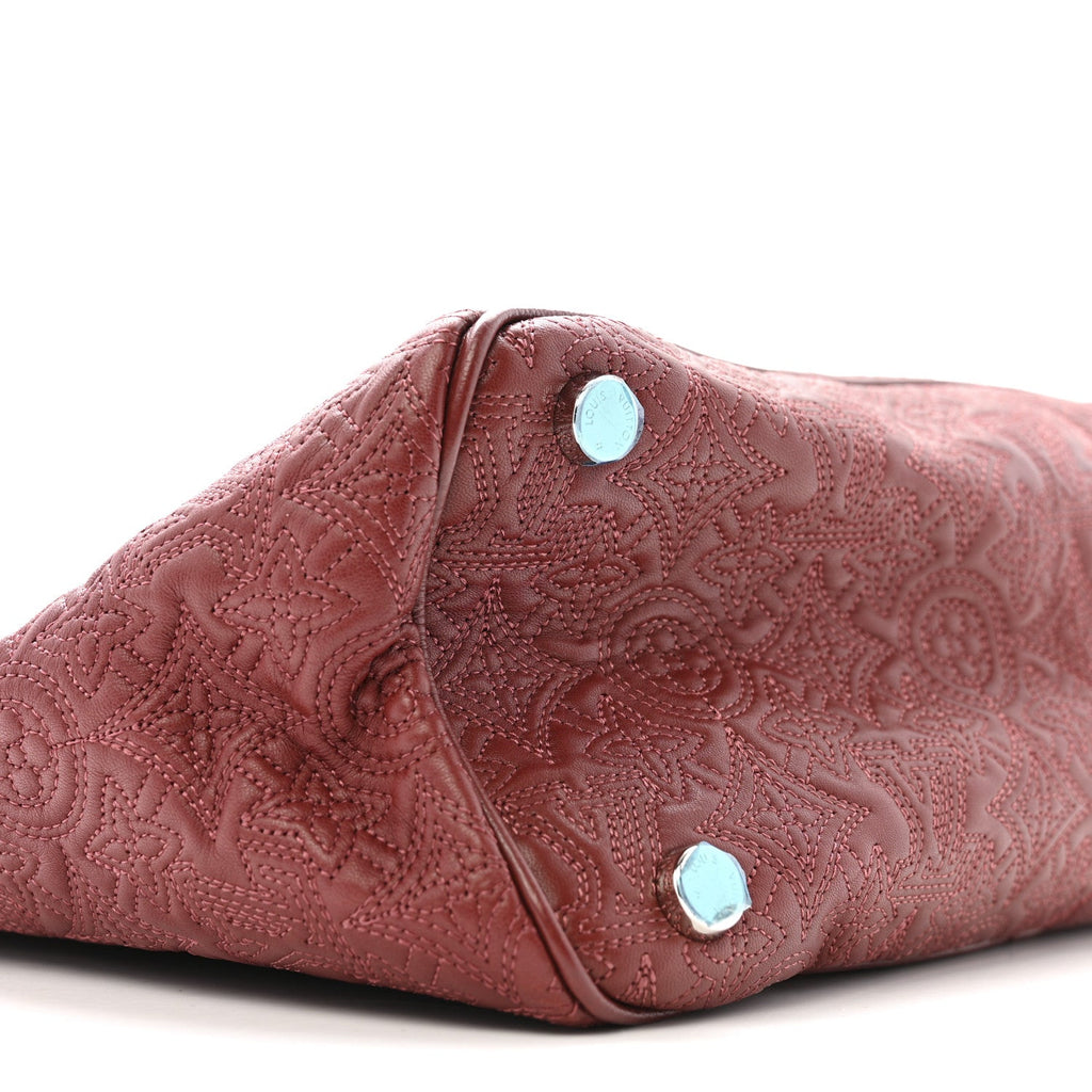 Louis Vuitton Monogram Lambskin Antheia Ixia MM Fuchsia