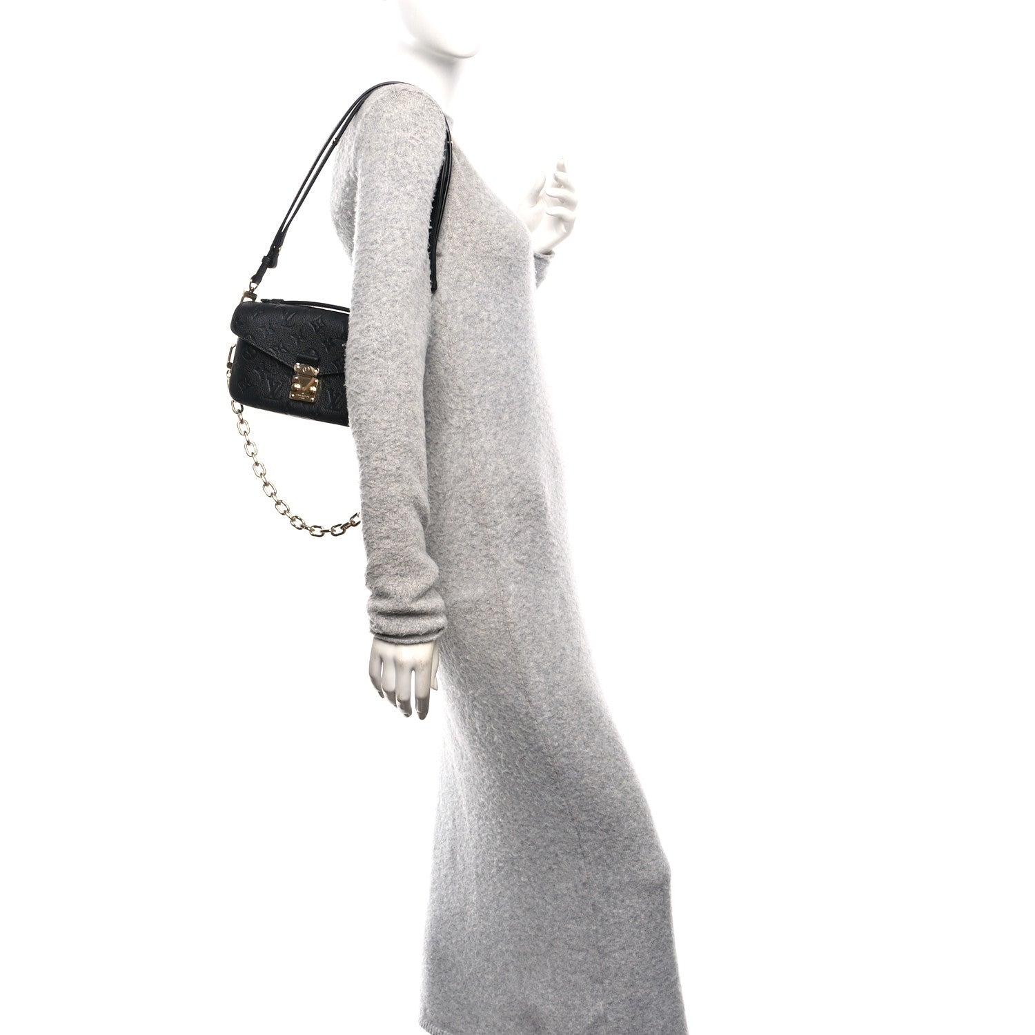 Louis Vuitton Empreinte Pochette Metis East West Black